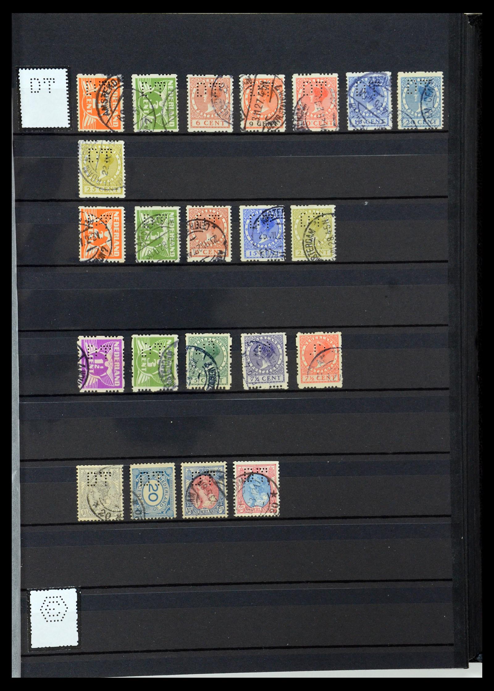 36400 246 - Postzegelverzameling 36400 Nederland perfins 1872-1980.