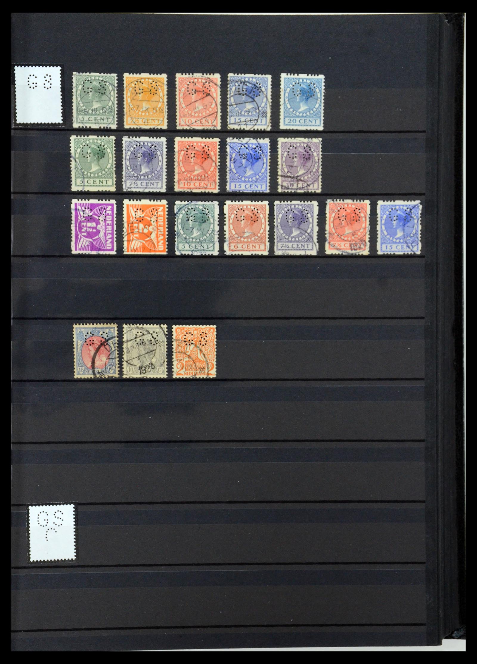 36400 250 - Postzegelverzameling 36400 Nederland perfins 1872-1980.