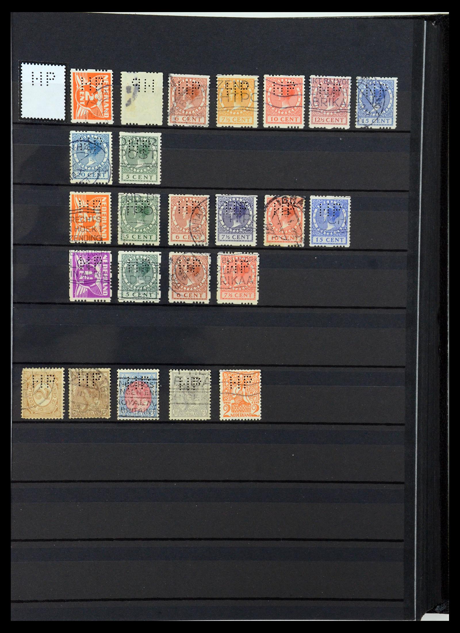 36400 256 - Postzegelverzameling 36400 Nederland perfins 1872-1980.