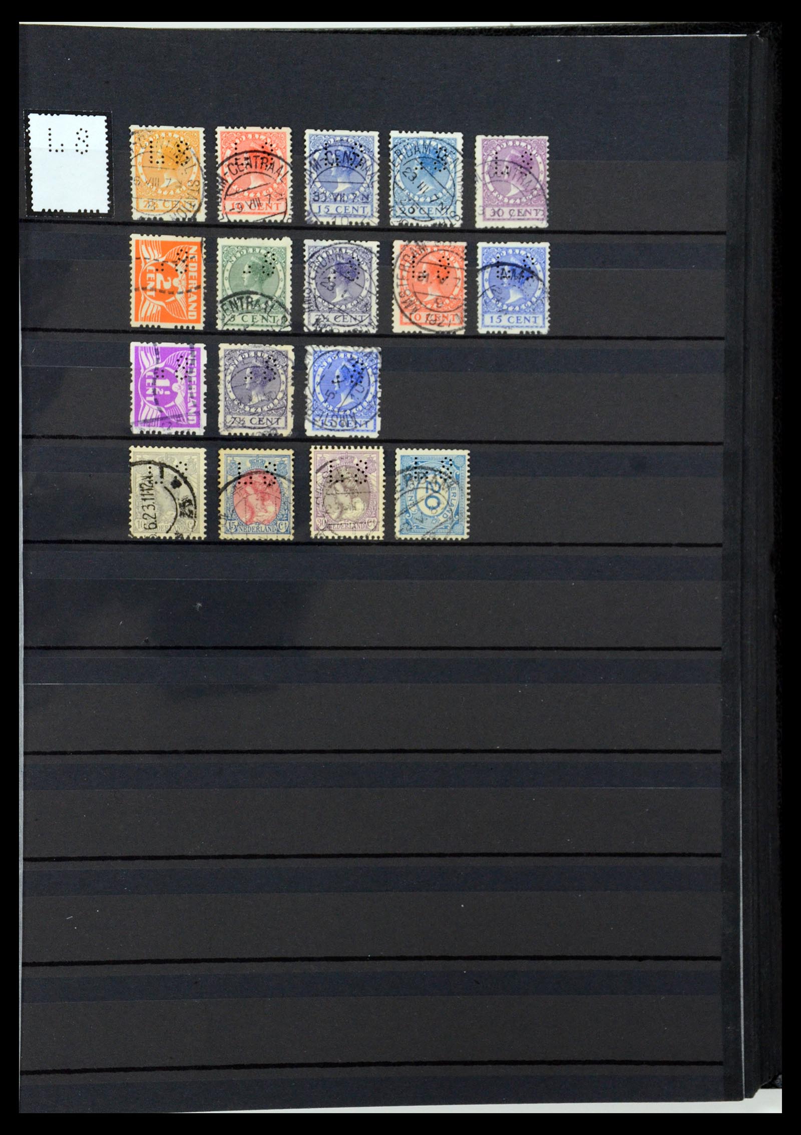 36400 264 - Postzegelverzameling 36400 Nederland perfins 1872-1980.