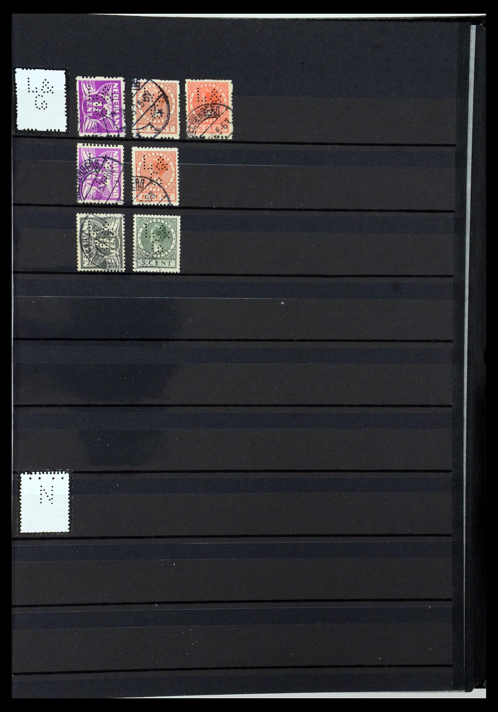 36400 266 - Postzegelverzameling 36400 Nederland perfins 1872-1980.