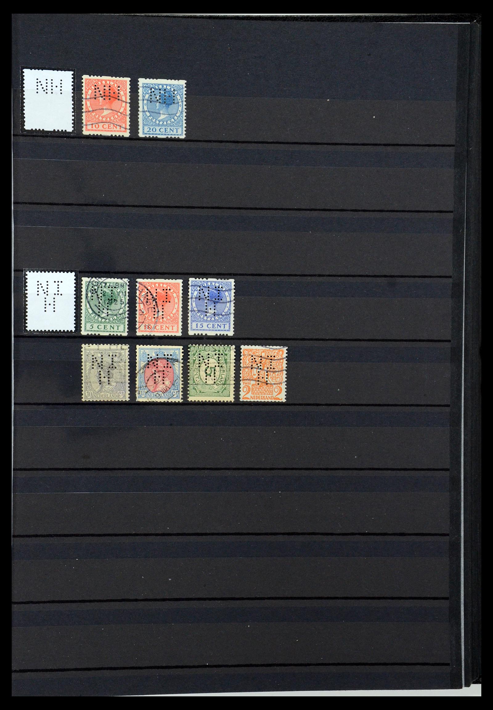 36400 268 - Postzegelverzameling 36400 Nederland perfins 1872-1980.