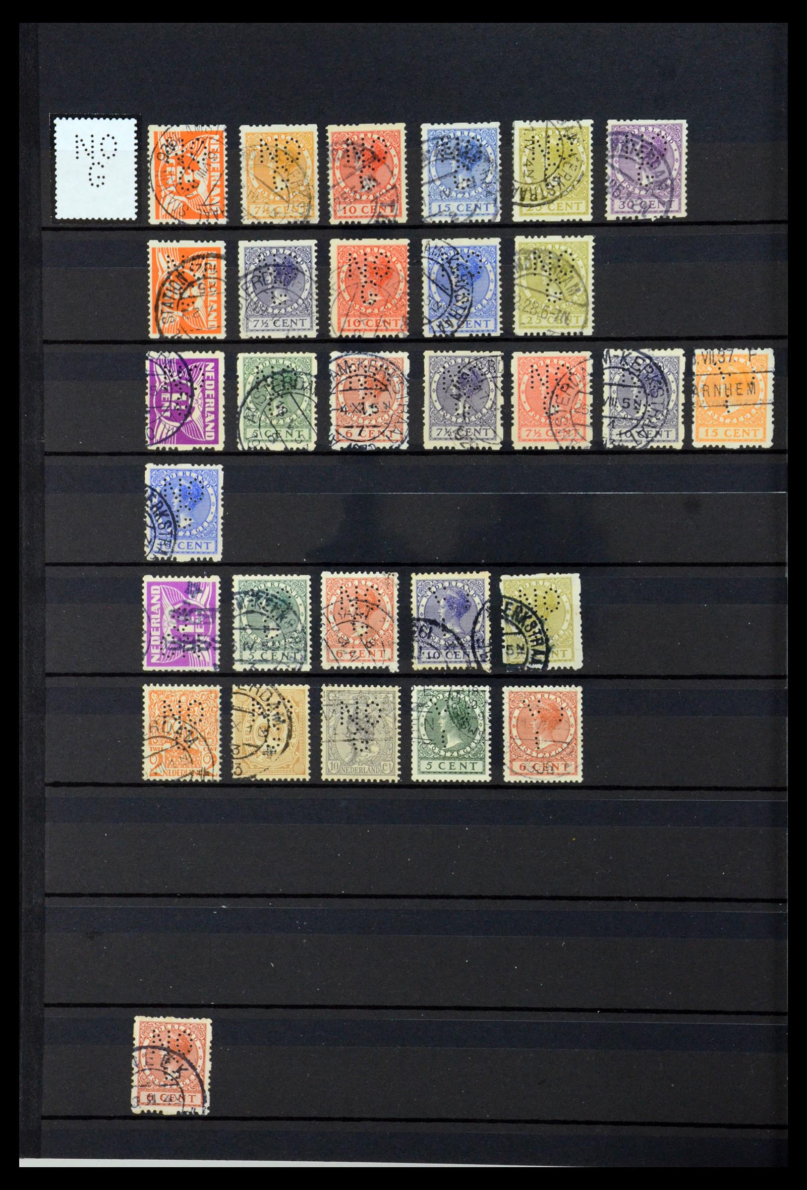 36400 269 - Postzegelverzameling 36400 Nederland perfins 1872-1980.