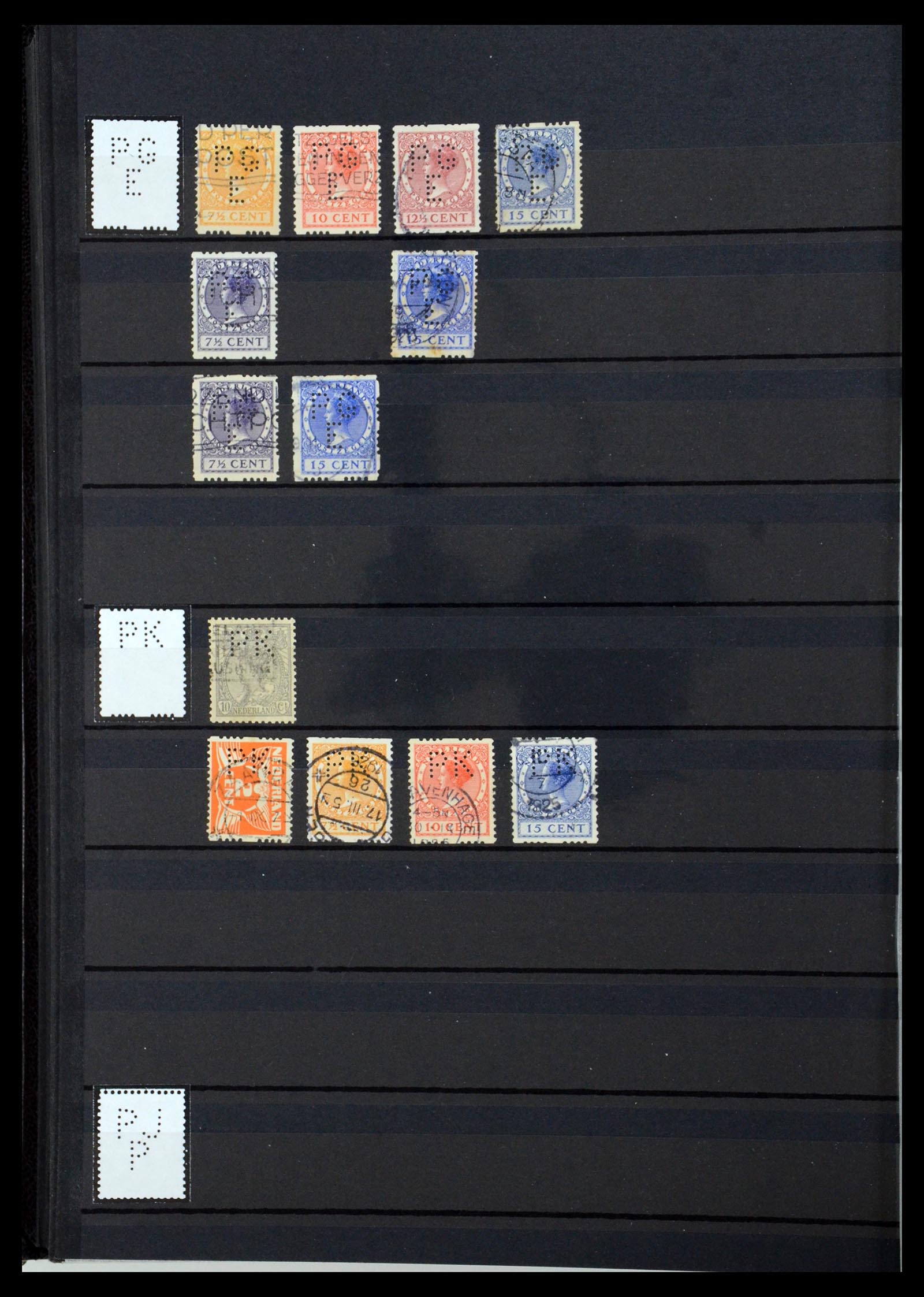 36400 271 - Postzegelverzameling 36400 Nederland perfins 1872-1980.
