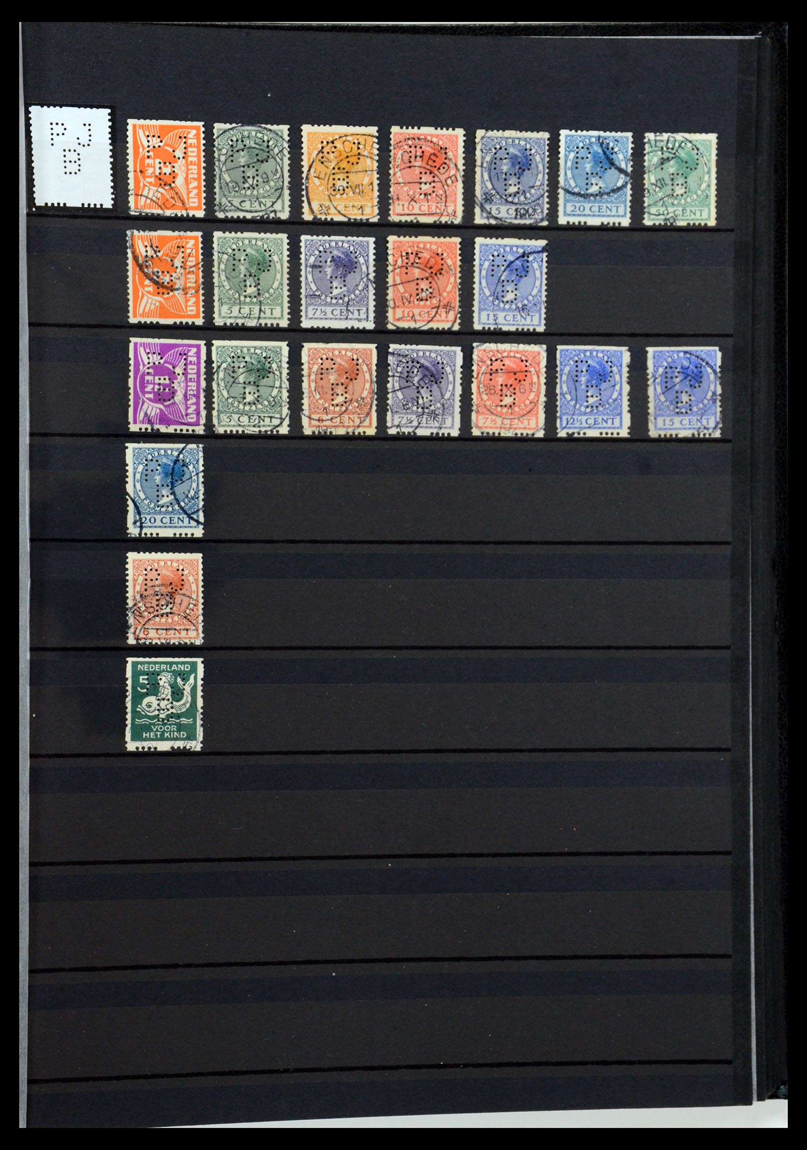 36400 272 - Postzegelverzameling 36400 Nederland perfins 1872-1980.