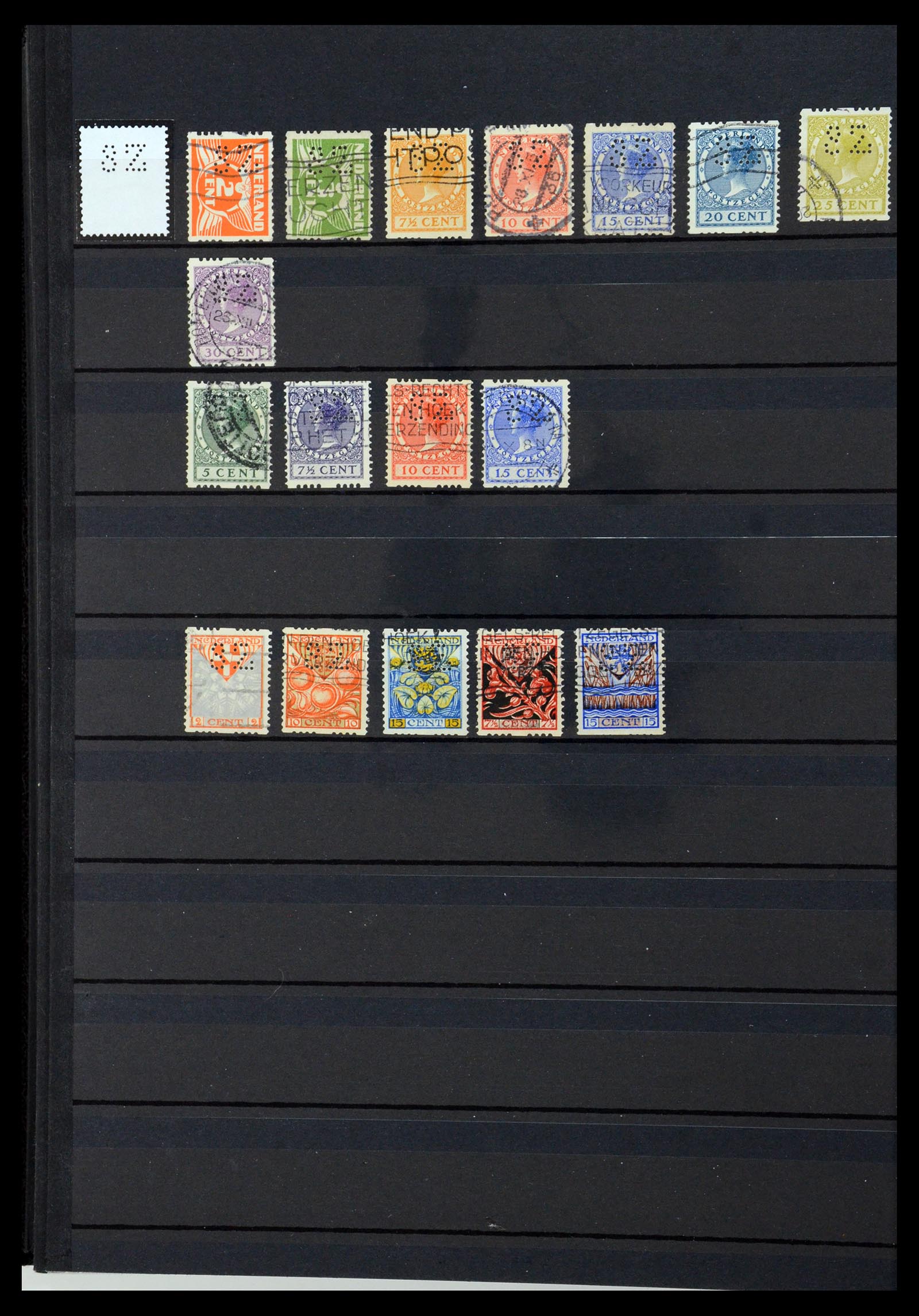 36400 277 - Postzegelverzameling 36400 Nederland perfins 1872-1980.