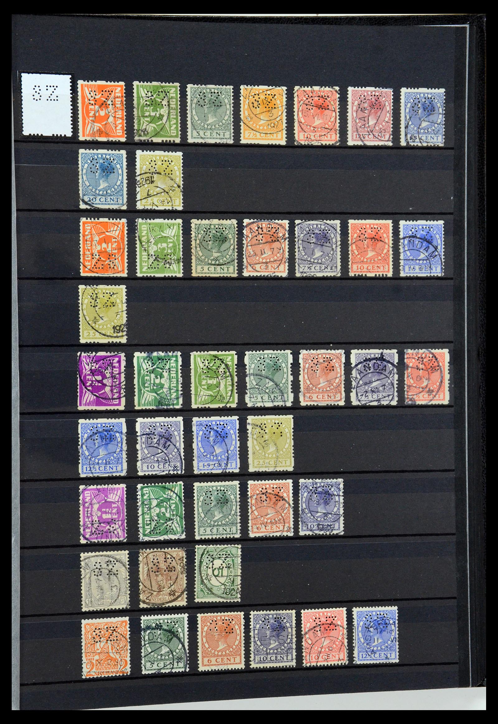 36400 278 - Postzegelverzameling 36400 Nederland perfins 1872-1980.