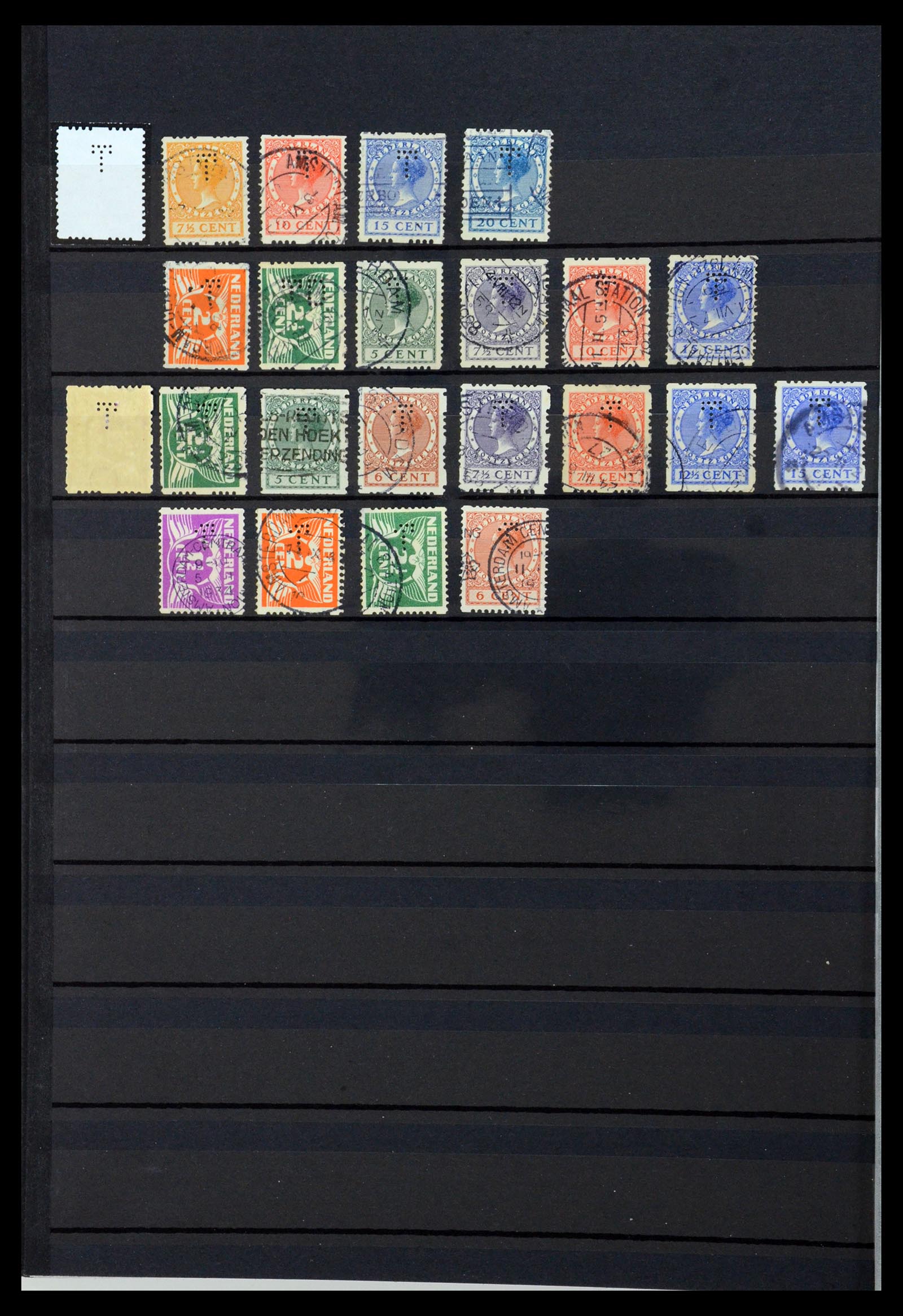 36400 279 - Postzegelverzameling 36400 Nederland perfins 1872-1980.