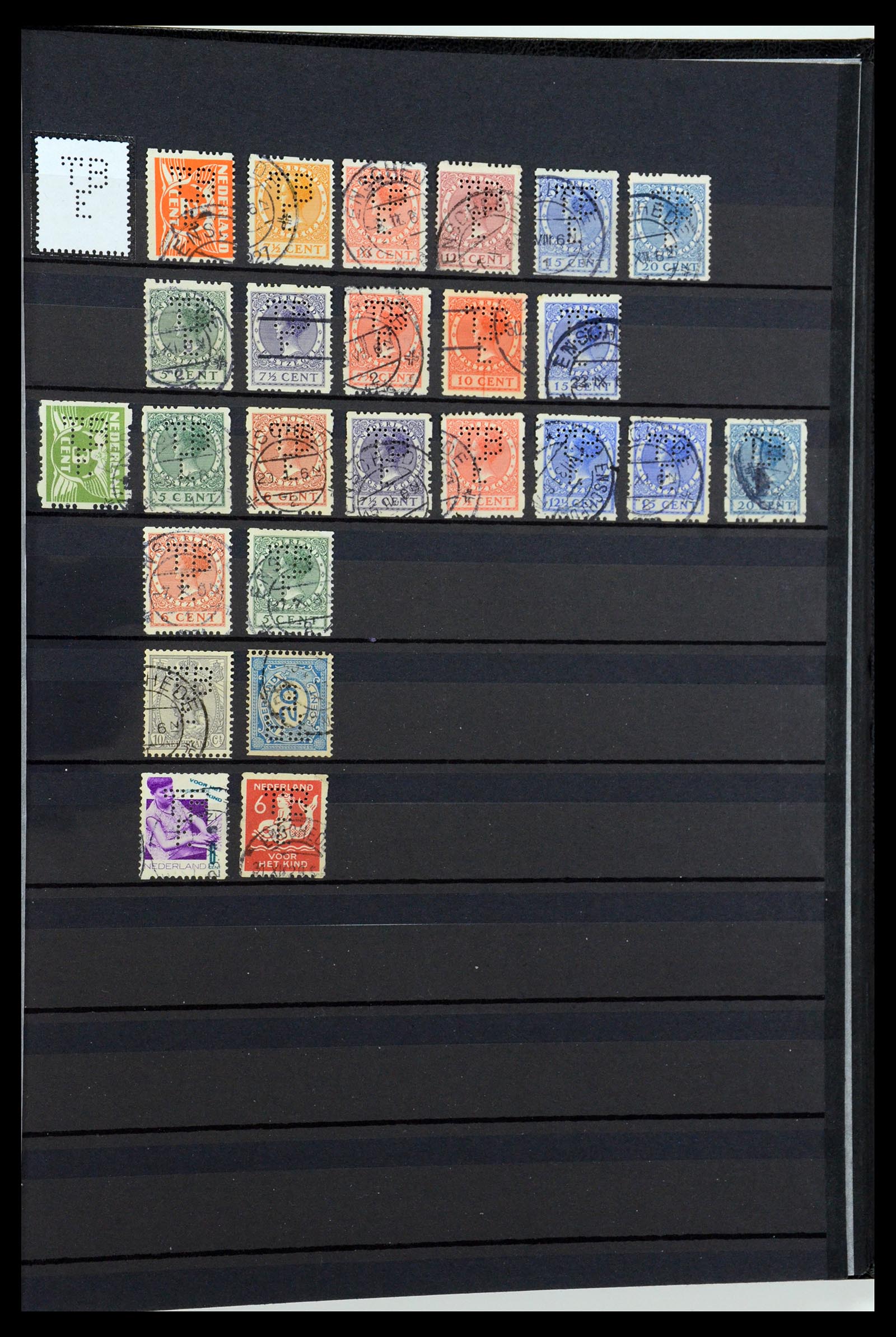 36400 280 - Postzegelverzameling 36400 Nederland perfins 1872-1980.
