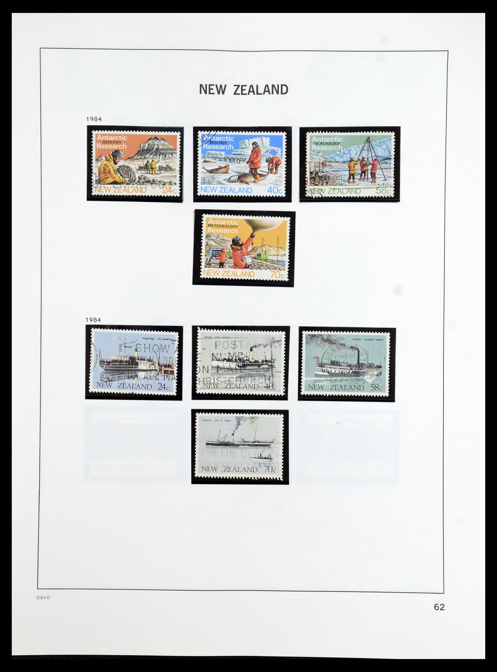 36404 061 - Postzegelverzameling 36404 Nieuw Zeeland 1873-2000.