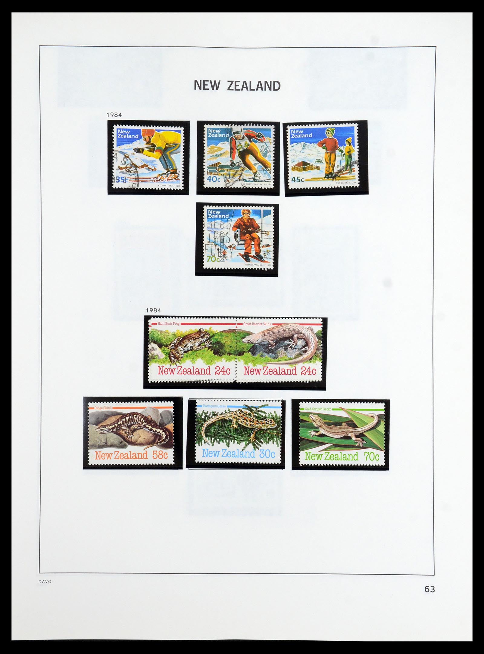 36404 062 - Postzegelverzameling 36404 Nieuw Zeeland 1873-2000.