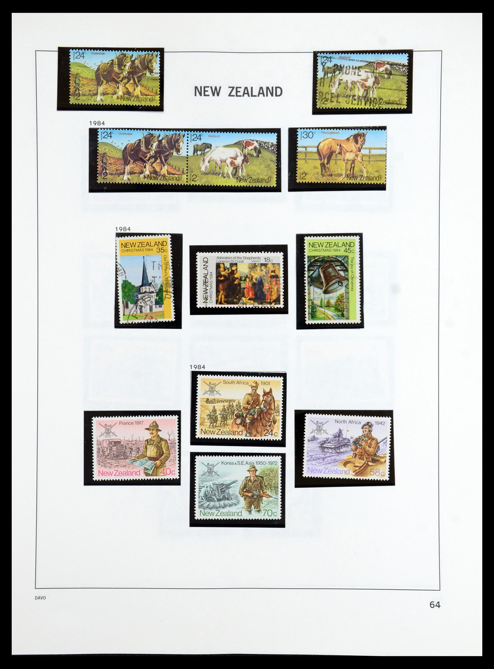 36404 063 - Postzegelverzameling 36404 Nieuw Zeeland 1873-2000.