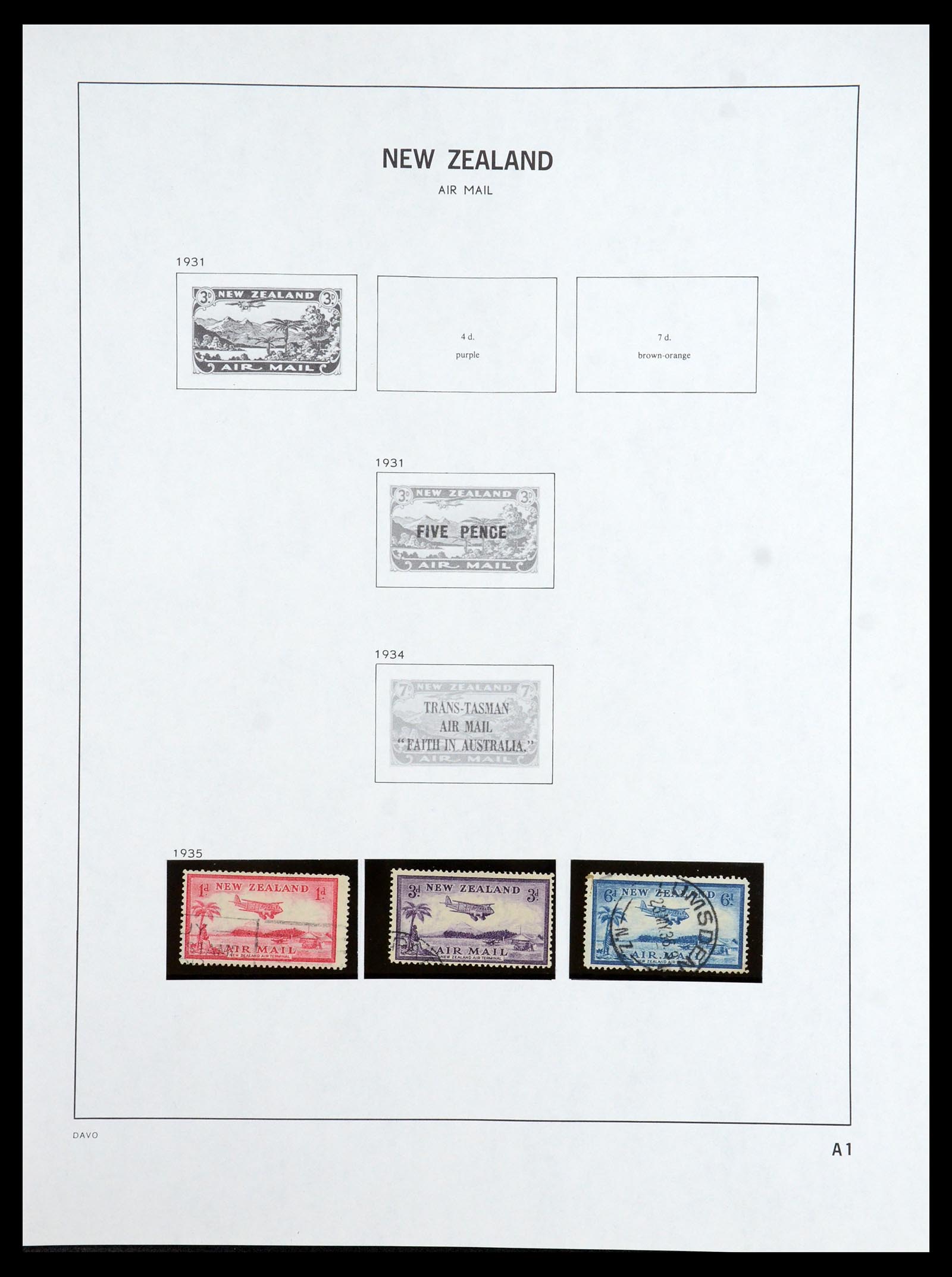 36404 066 - Postzegelverzameling 36404 Nieuw Zeeland 1873-2000.
