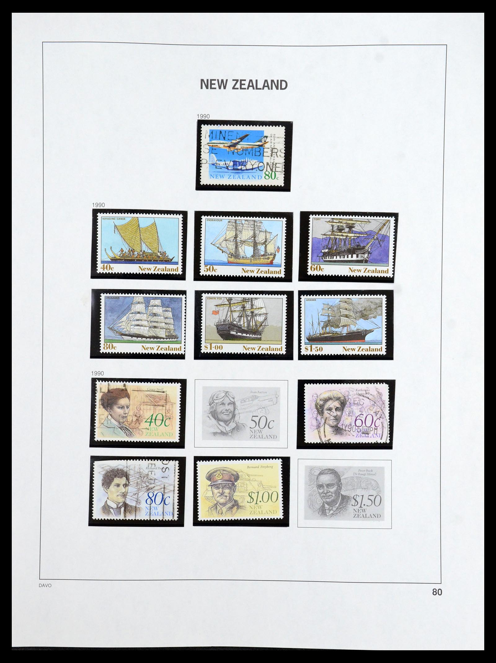 36404 105 - Postzegelverzameling 36404 Nieuw Zeeland 1873-2000.