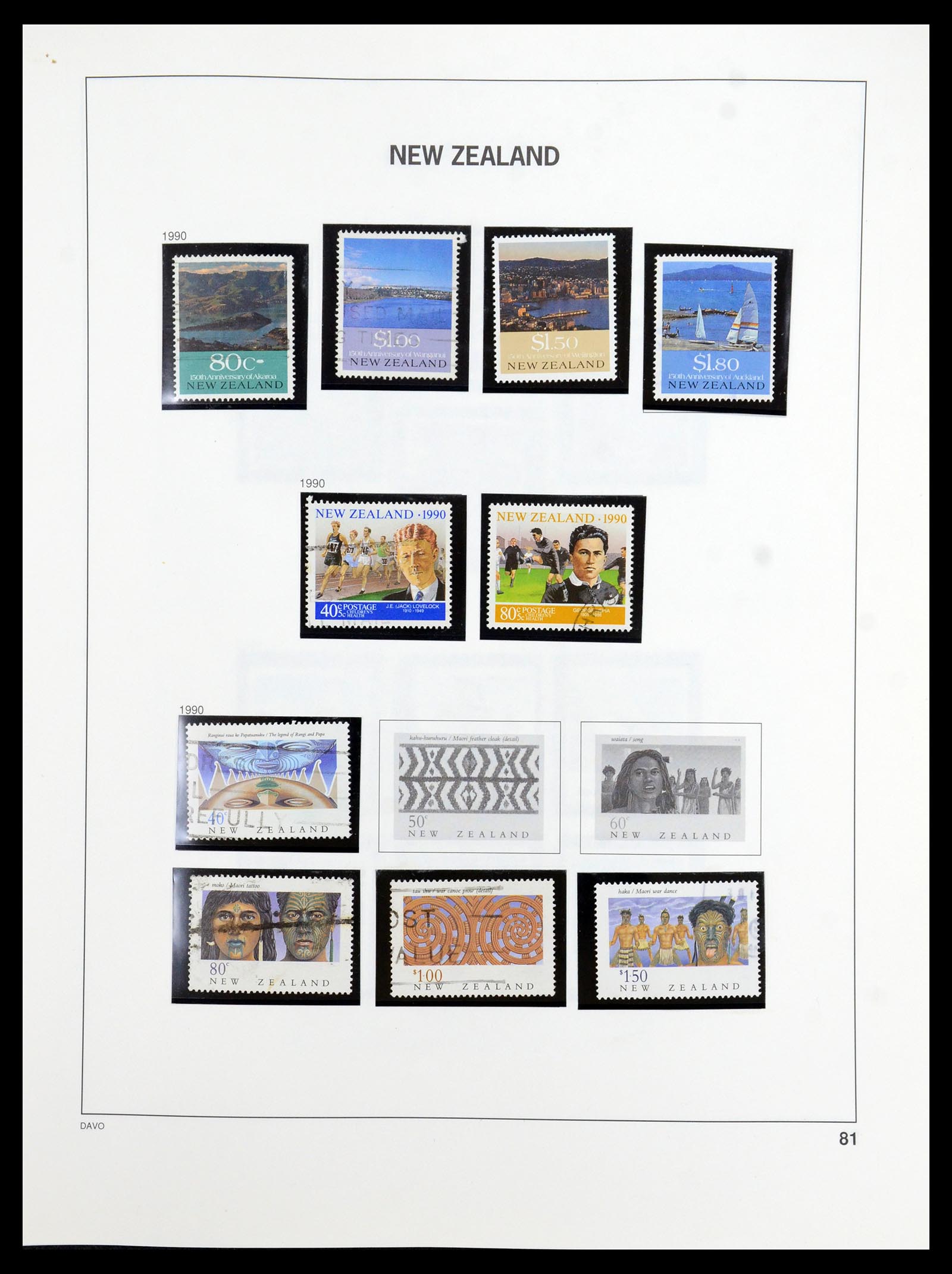 36404 106 - Postzegelverzameling 36404 Nieuw Zeeland 1873-2000.