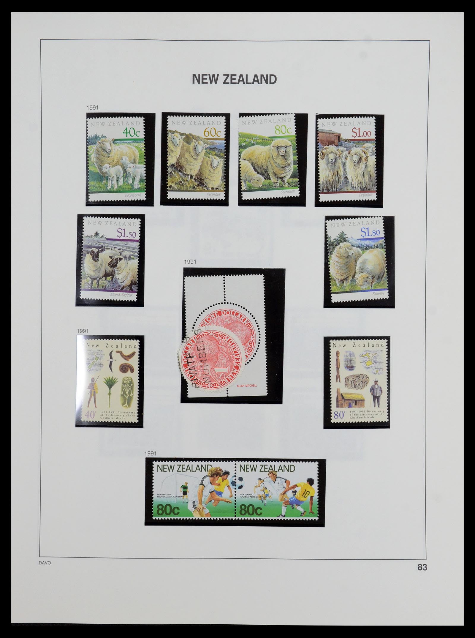 36404 108 - Postzegelverzameling 36404 Nieuw Zeeland 1873-2000.