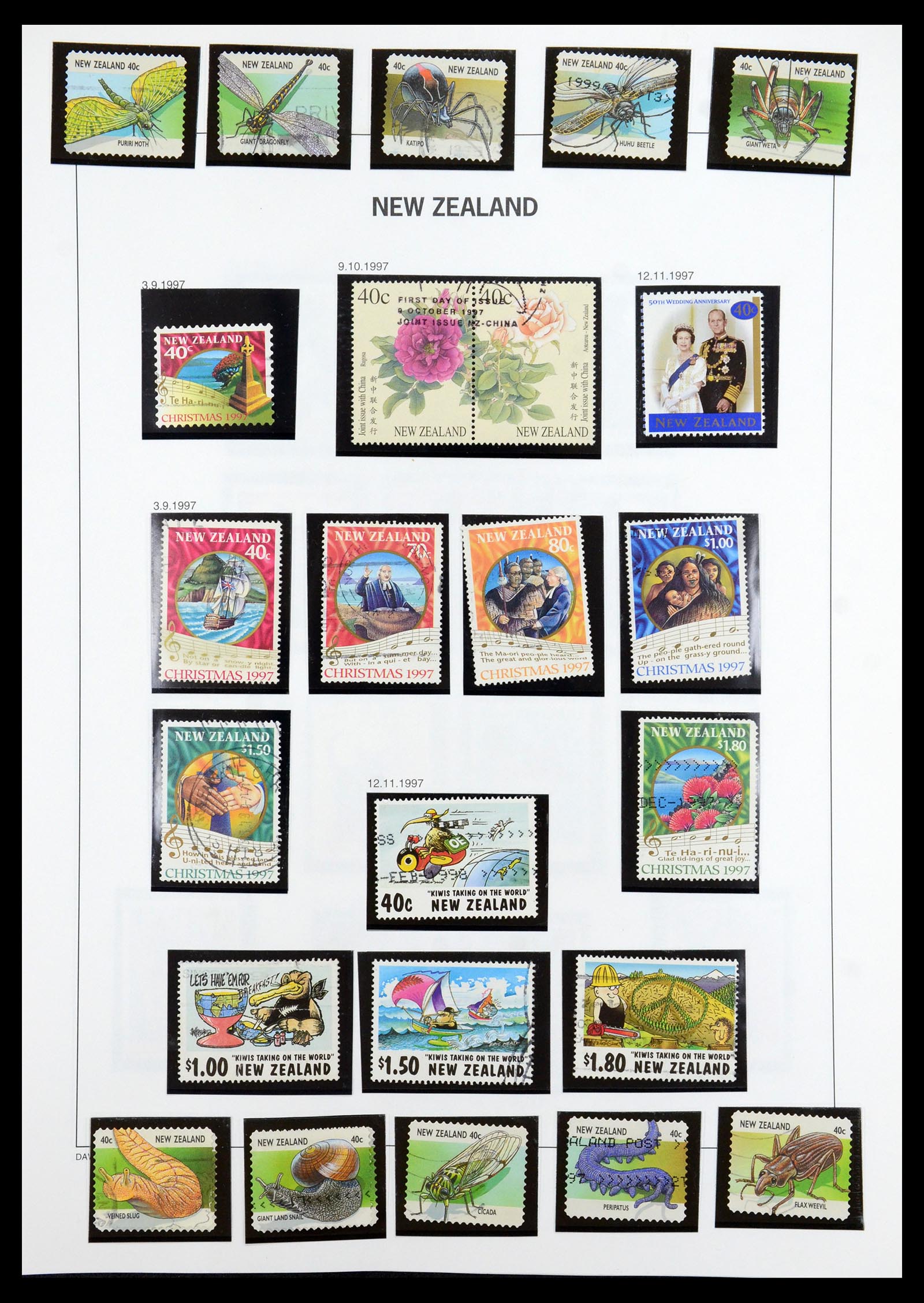 36404 142 - Postzegelverzameling 36404 Nieuw Zeeland 1873-2000.