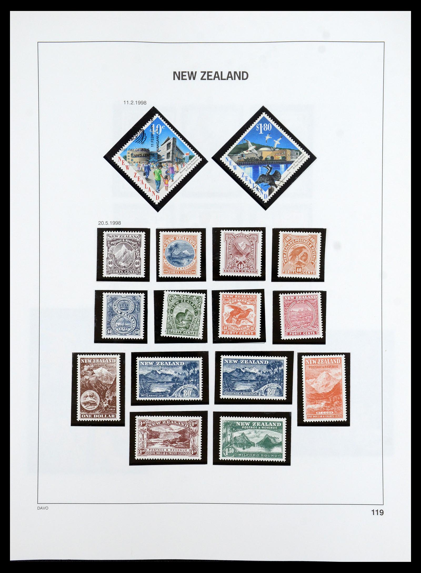 36404 144 - Postzegelverzameling 36404 Nieuw Zeeland 1873-2000.