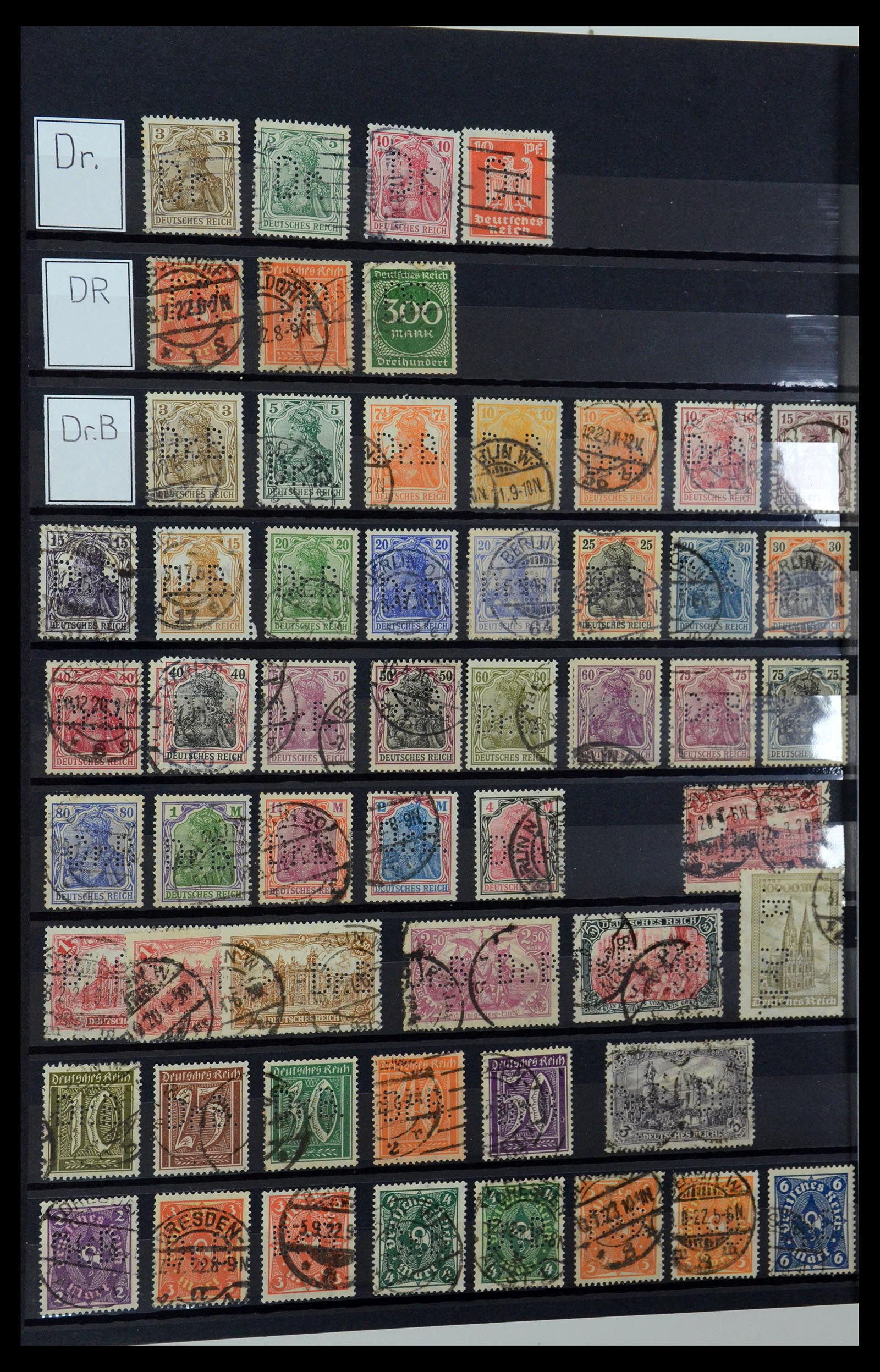 36405 102 - Postzegelverzameling 36405 Duitse Rijk perfins 1880-1945.