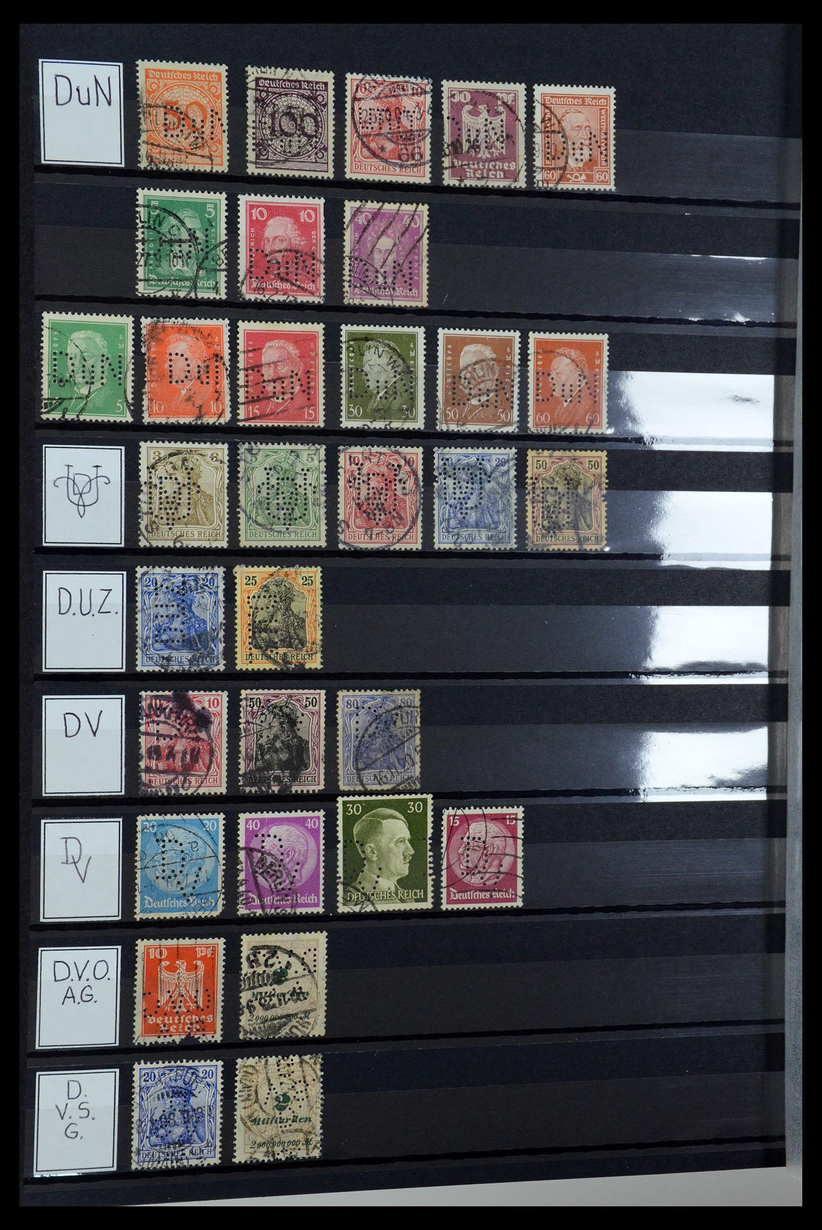 36405 111 - Postzegelverzameling 36405 Duitse Rijk perfins 1880-1945.