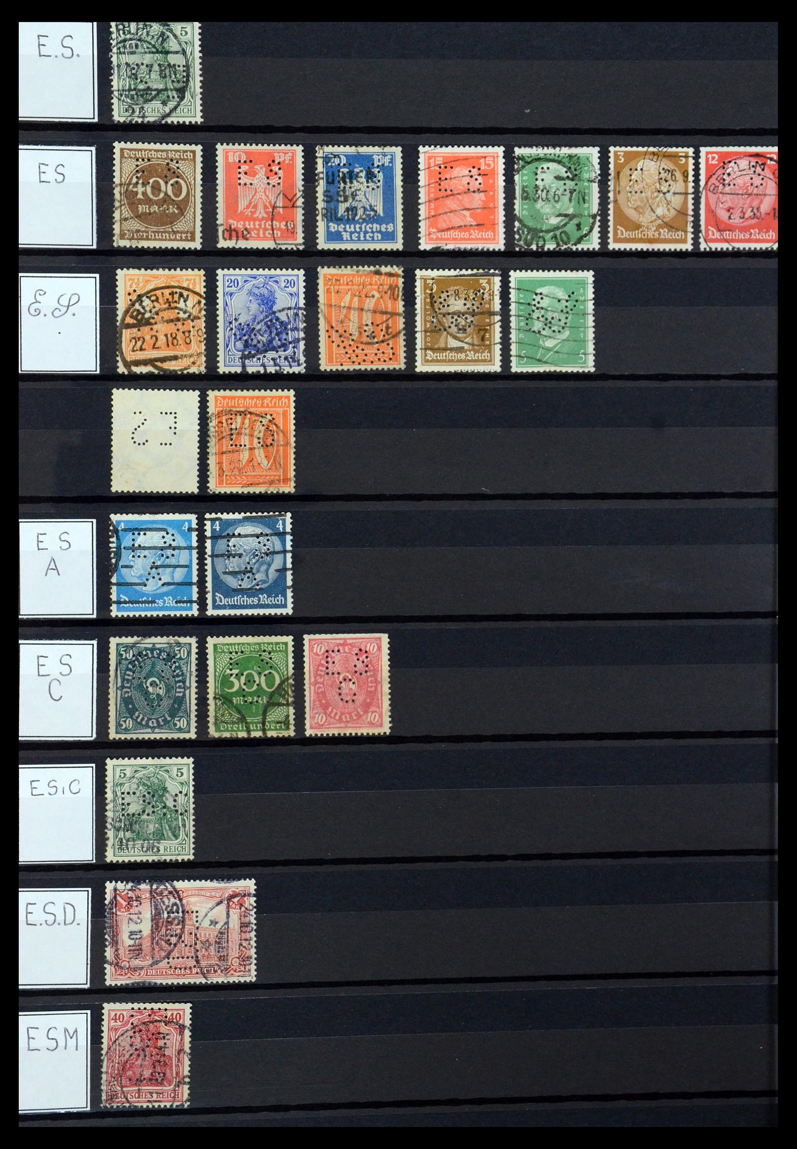 36405 118 - Postzegelverzameling 36405 Duitse Rijk perfins 1880-1945.