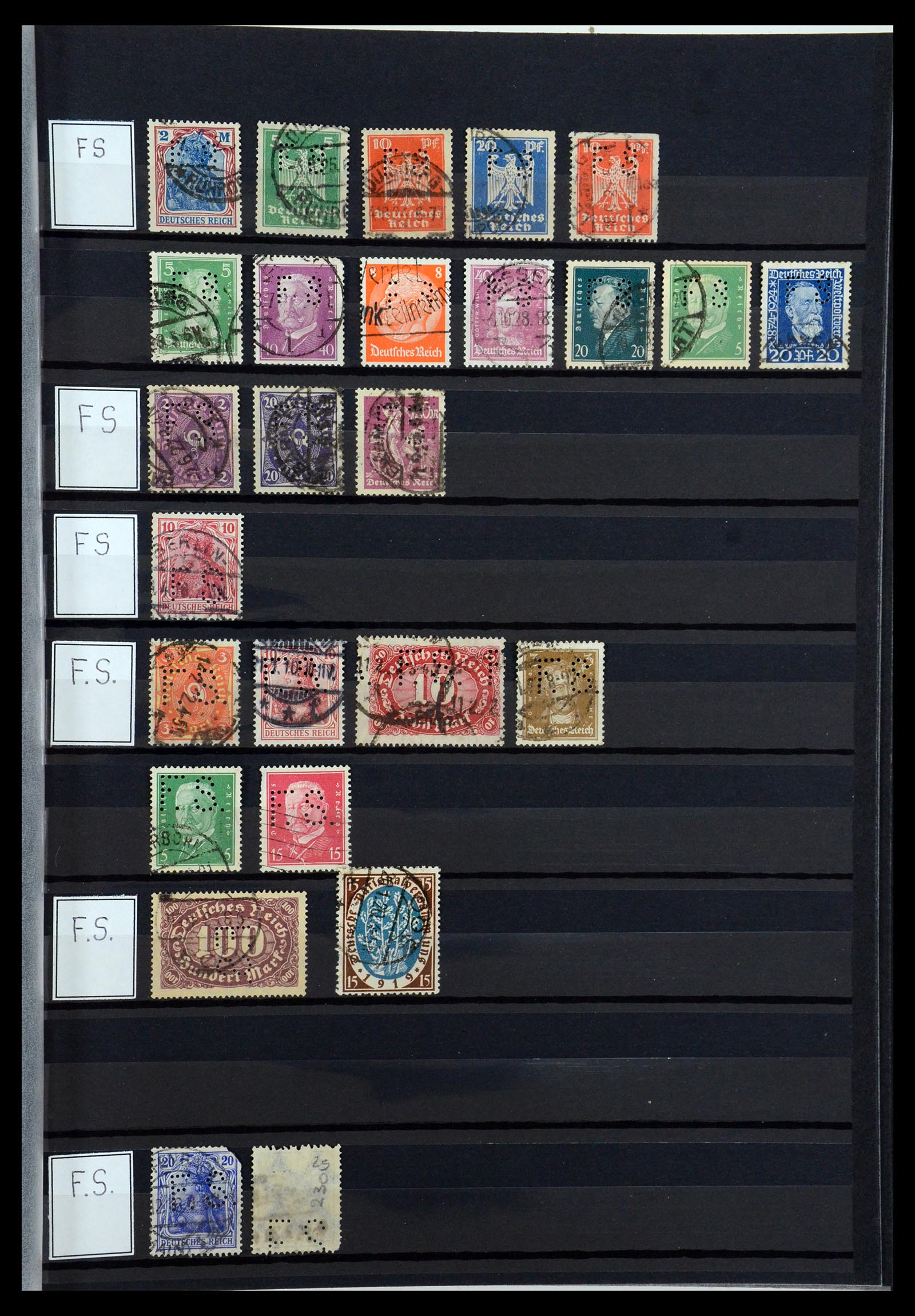 36405 131 - Postzegelverzameling 36405 Duitse Rijk perfins 1880-1945.