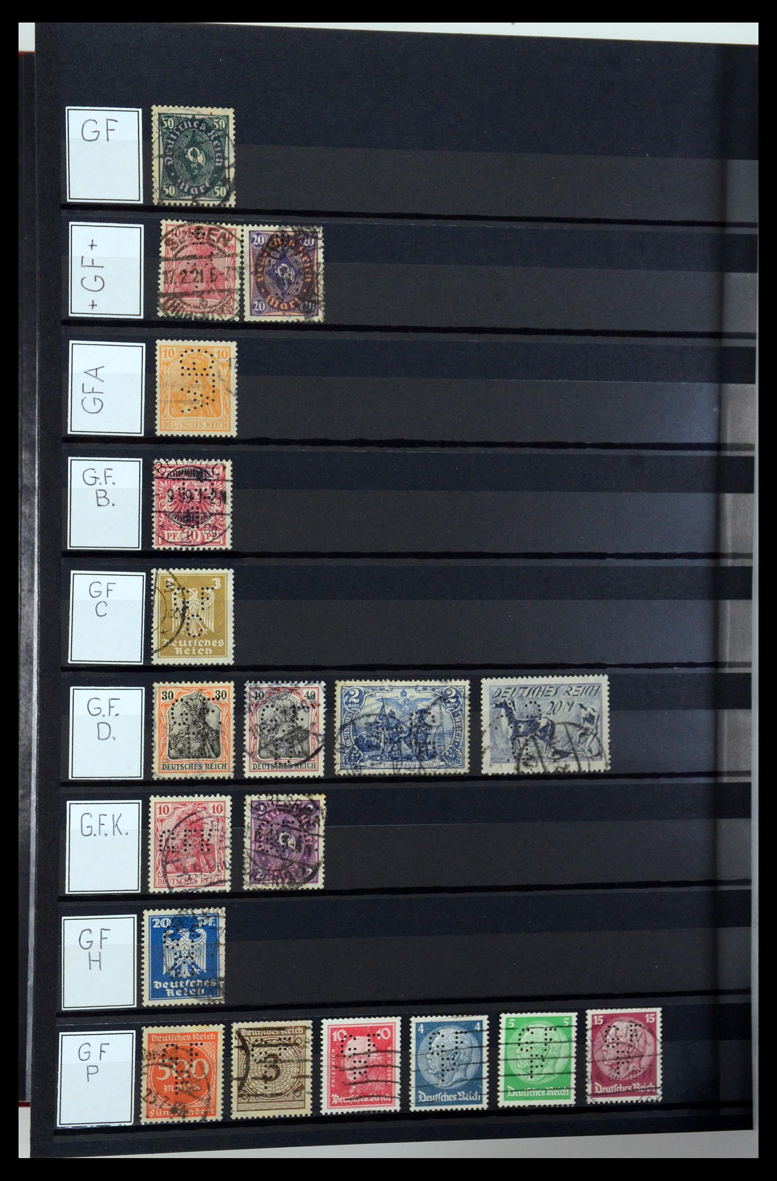 36405 150 - Postzegelverzameling 36405 Duitse Rijk perfins 1880-1945.