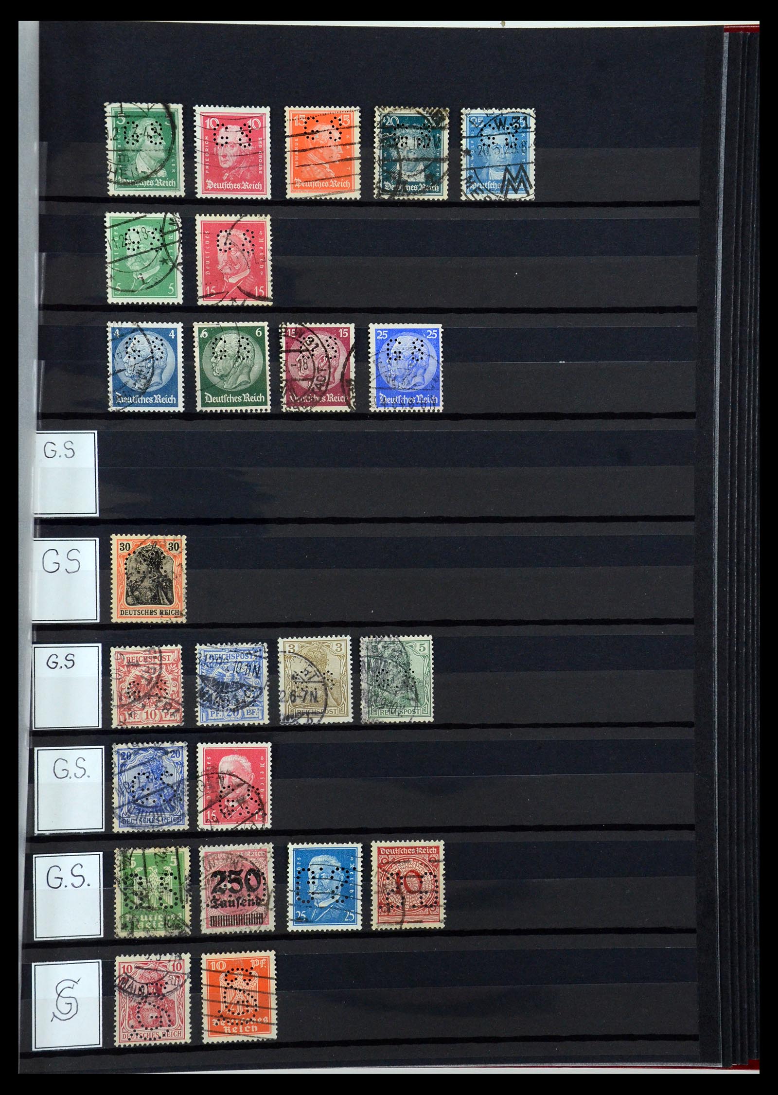36405 159 - Postzegelverzameling 36405 Duitse Rijk perfins 1880-1945.