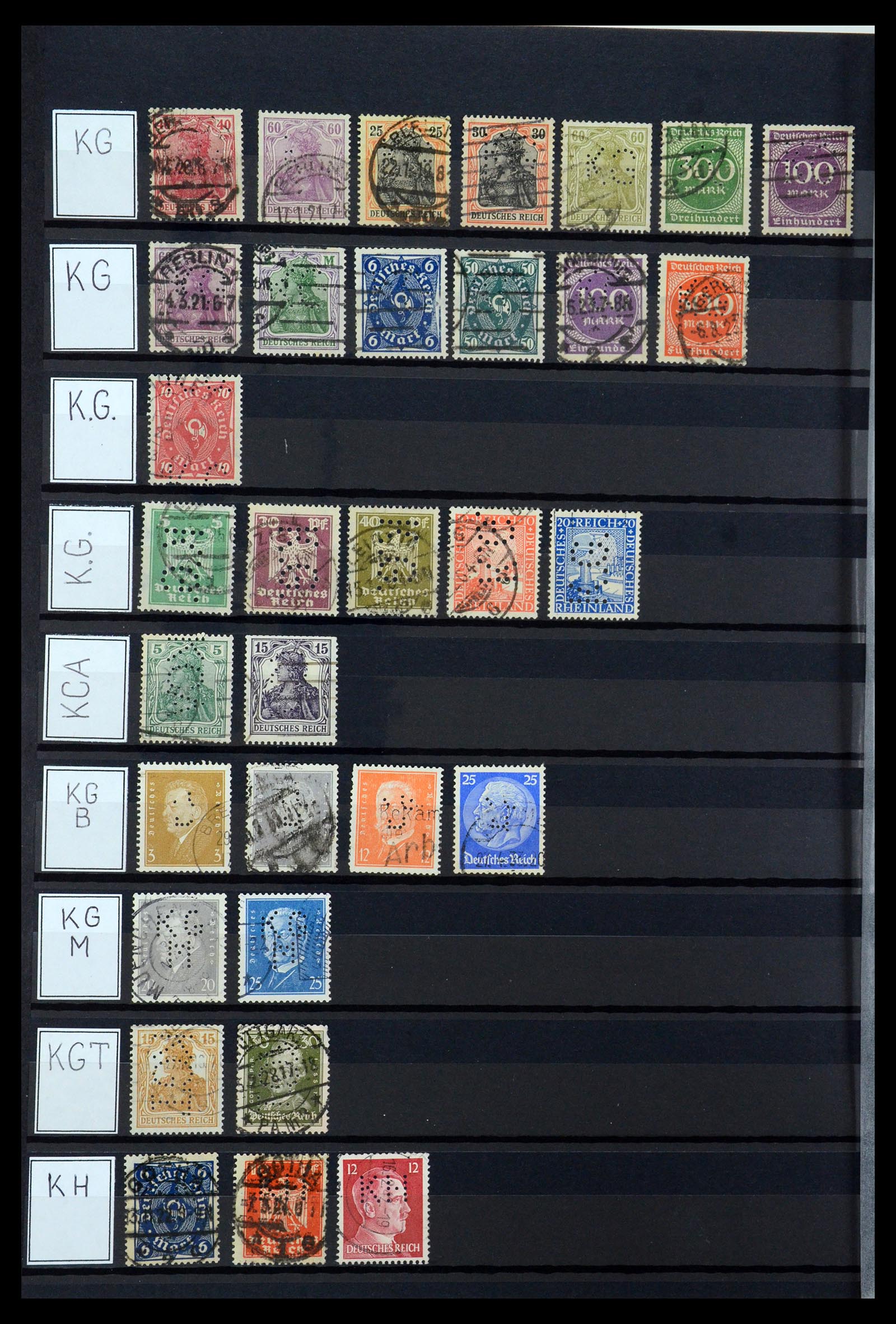 36405 195 - Postzegelverzameling 36405 Duitse Rijk perfins 1880-1945.
