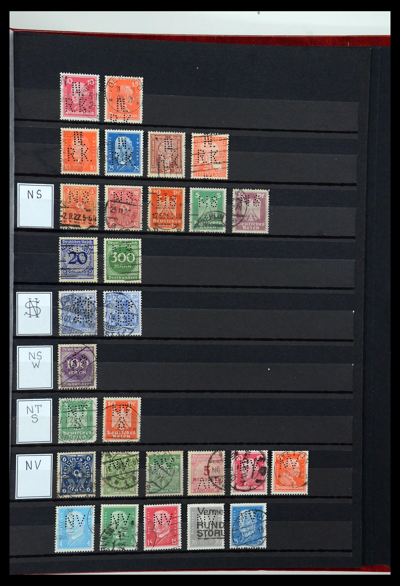36405 238 - Postzegelverzameling 36405 Duitse Rijk perfins 1880-1945.