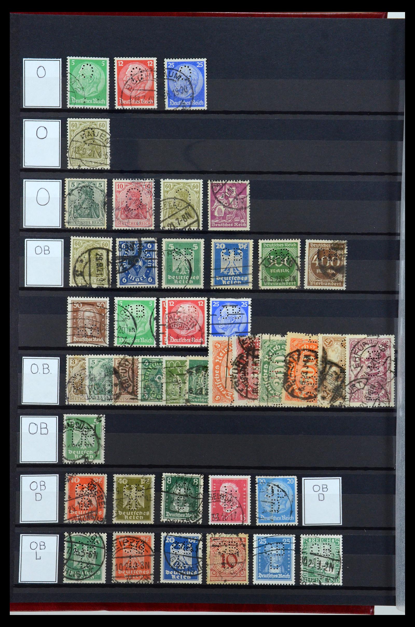 36405 241 - Postzegelverzameling 36405 Duitse Rijk perfins 1880-1945.