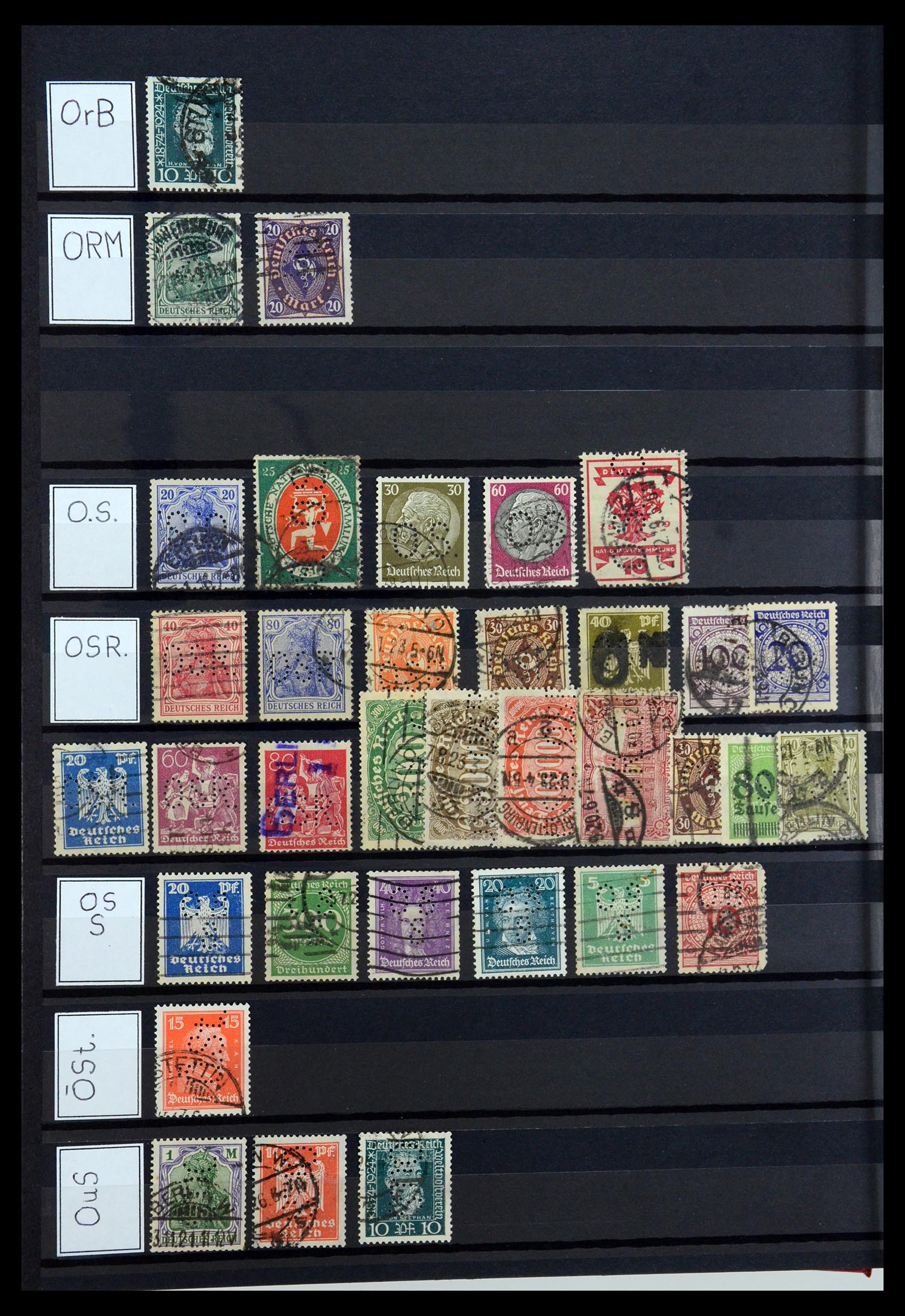 36405 245 - Postzegelverzameling 36405 Duitse Rijk perfins 1880-1945.