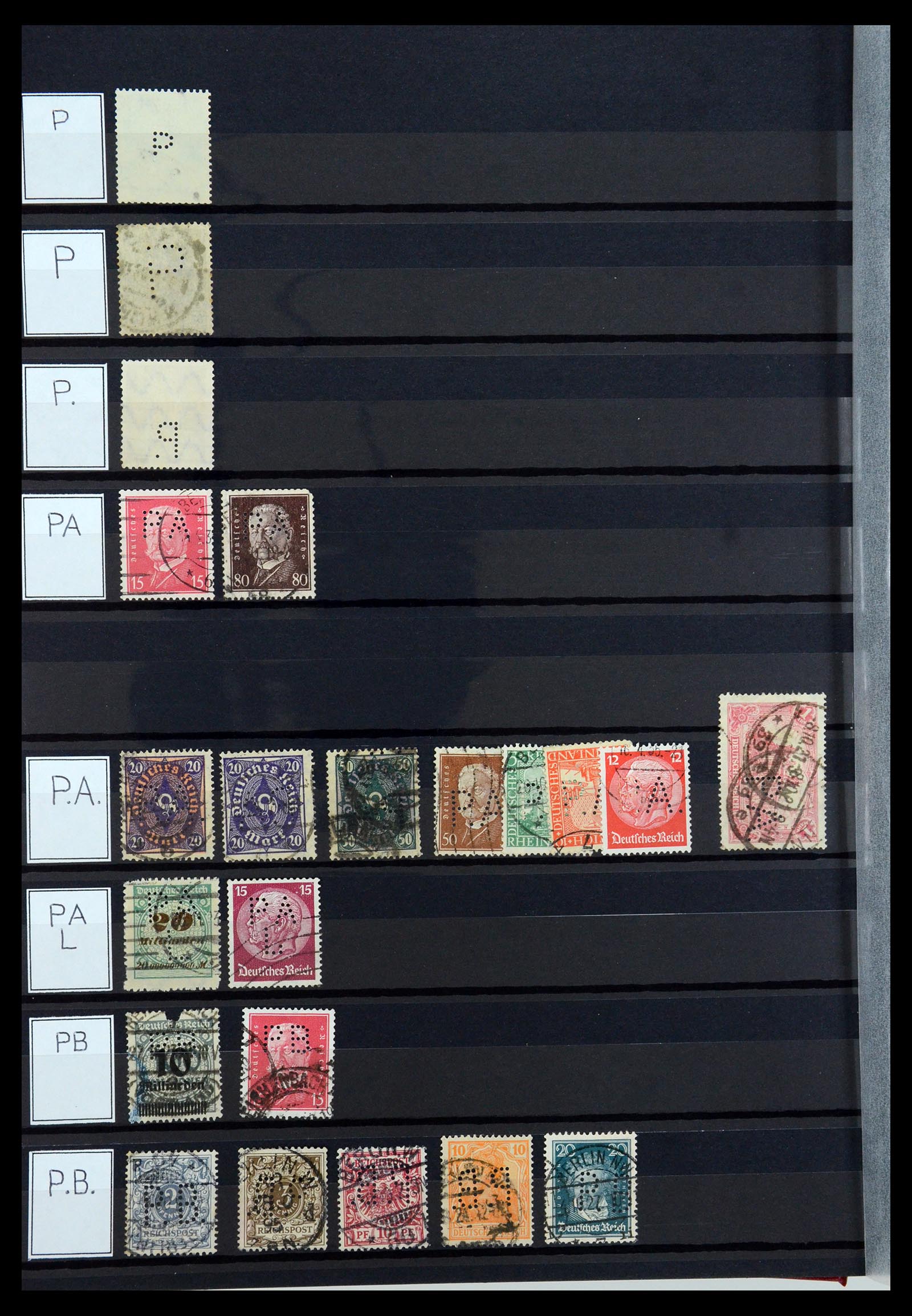 36405 247 - Postzegelverzameling 36405 Duitse Rijk perfins 1880-1945.