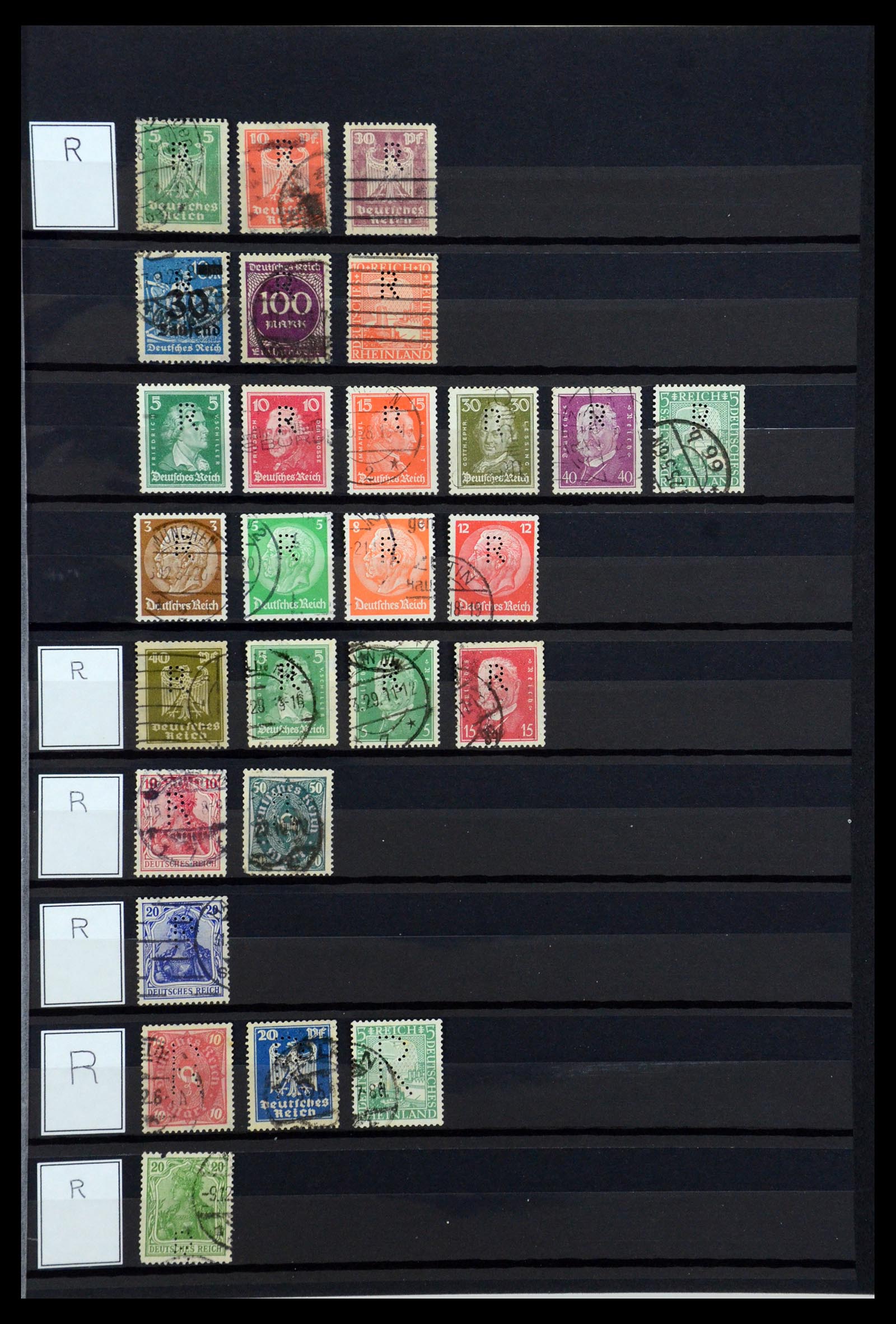 36405 260 - Postzegelverzameling 36405 Duitse Rijk perfins 1880-1945.