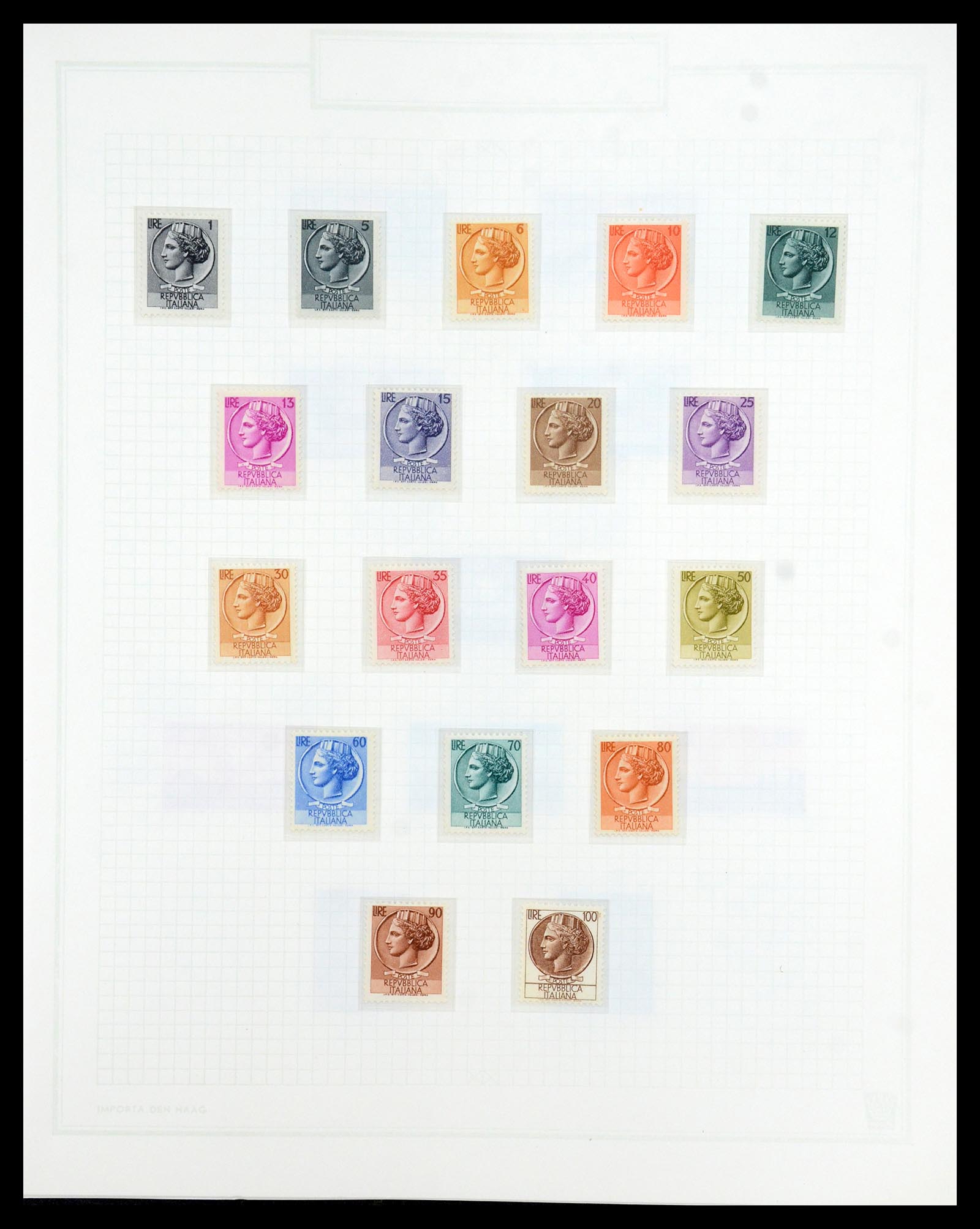 36417 061 - Postzegelverzameling 36417 Italië en Staten 1850-2001.