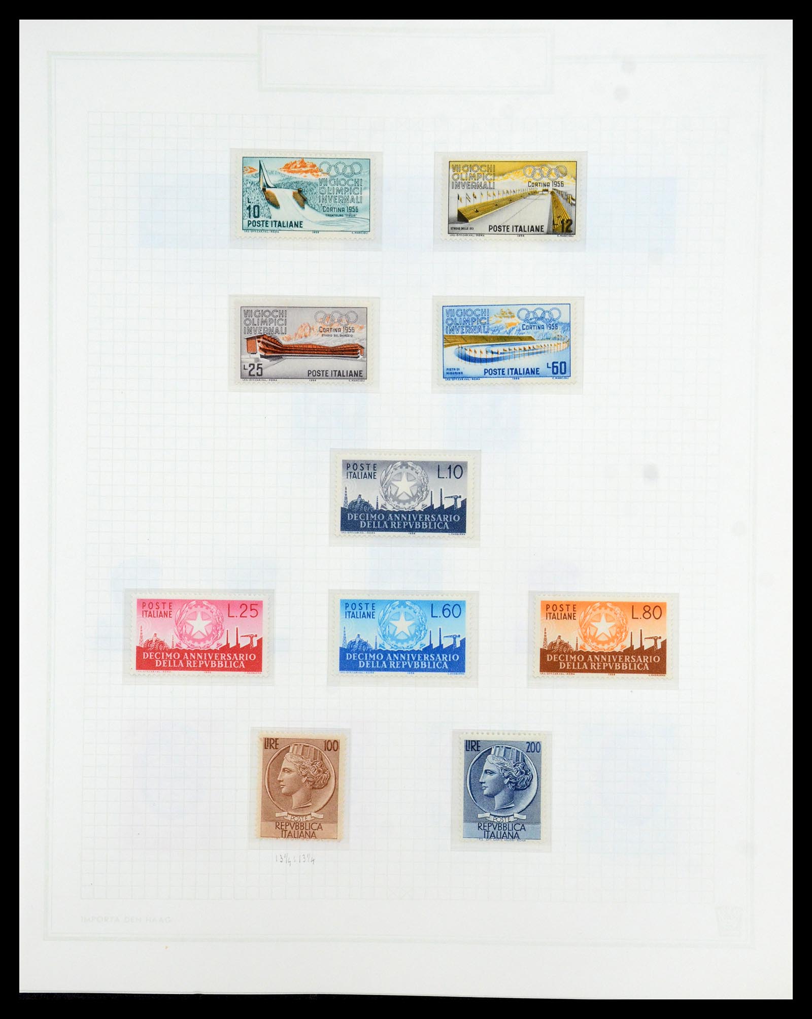 36417 062 - Postzegelverzameling 36417 Italië en Staten 1850-2001.