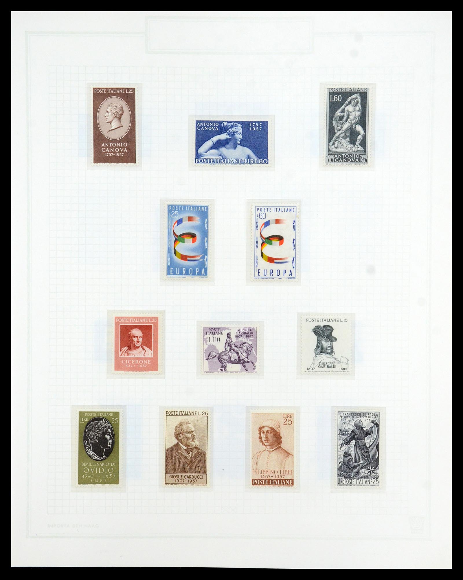 36417 064 - Postzegelverzameling 36417 Italië en Staten 1850-2001.