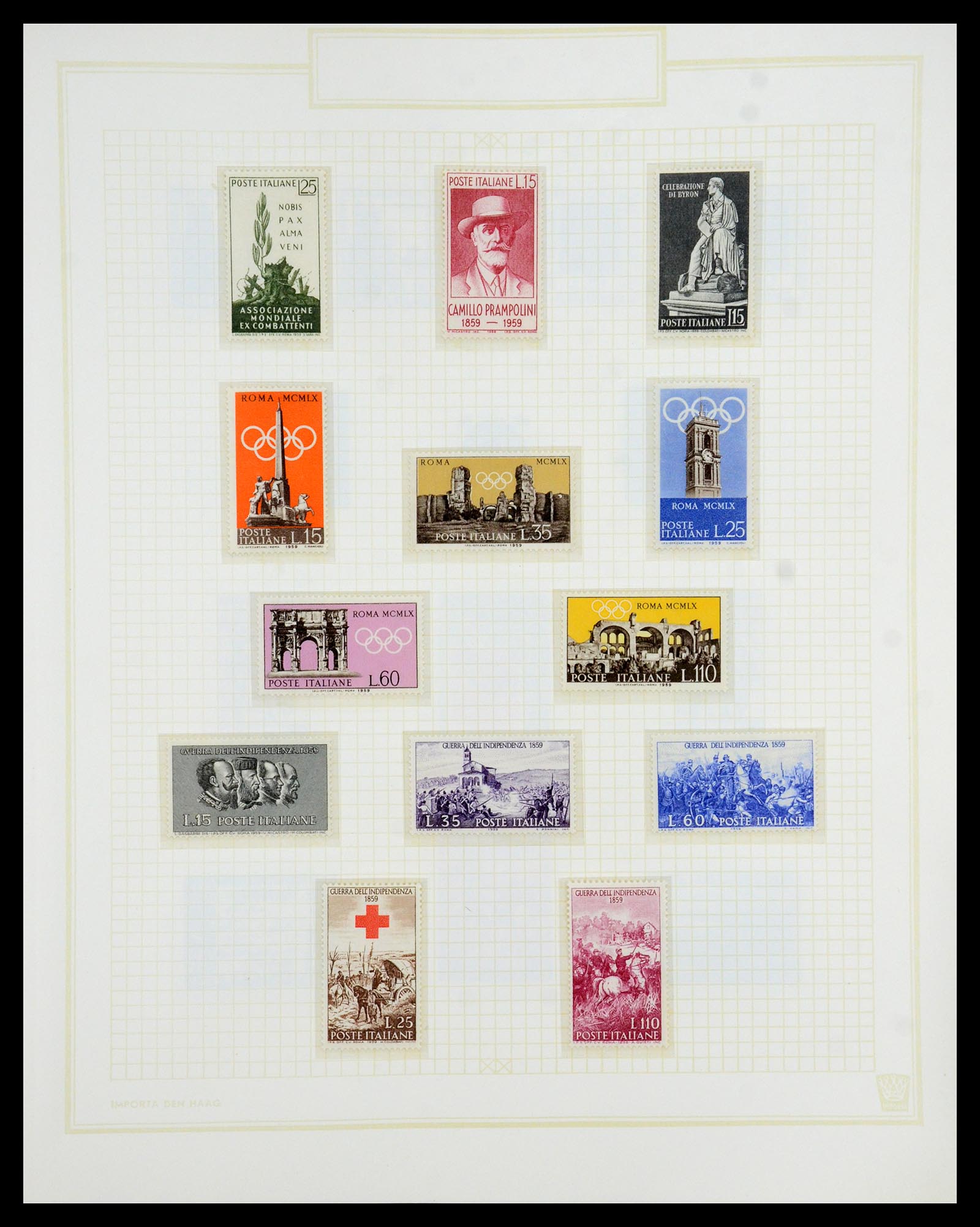 36417 068 - Postzegelverzameling 36417 Italië en Staten 1850-2001.