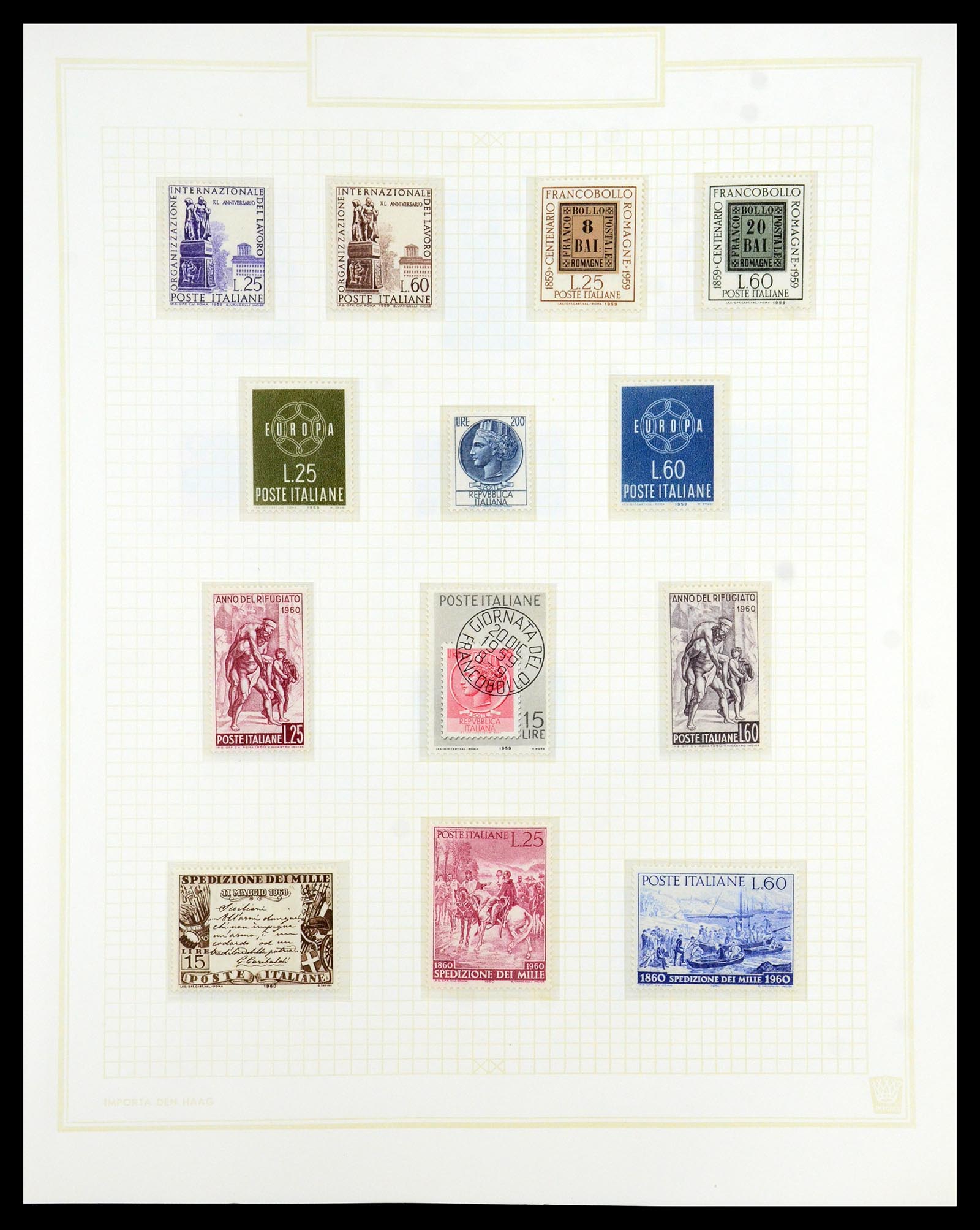 36417 069 - Postzegelverzameling 36417 Italië en Staten 1850-2001.