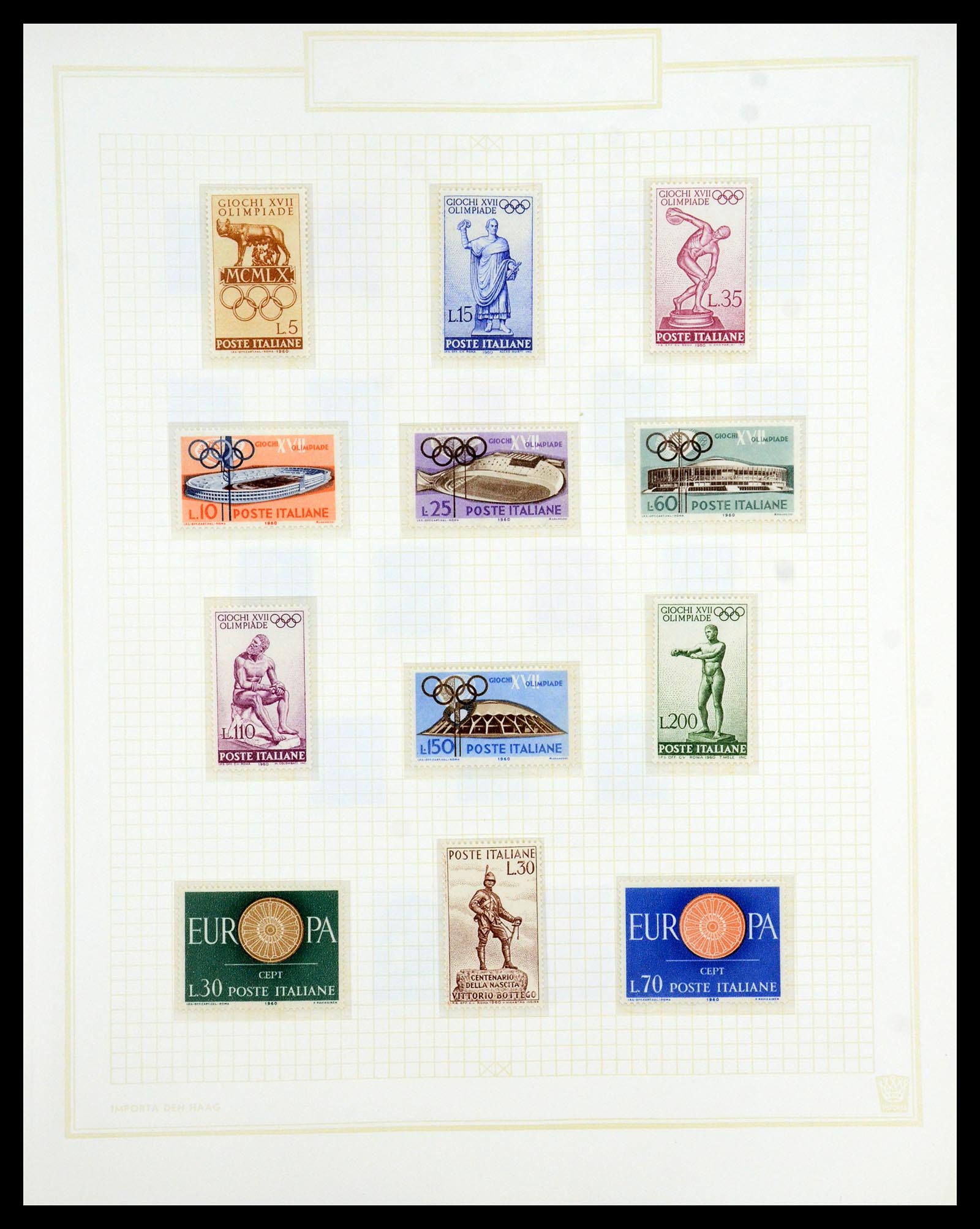 36417 070 - Postzegelverzameling 36417 Italië en Staten 1850-2001.