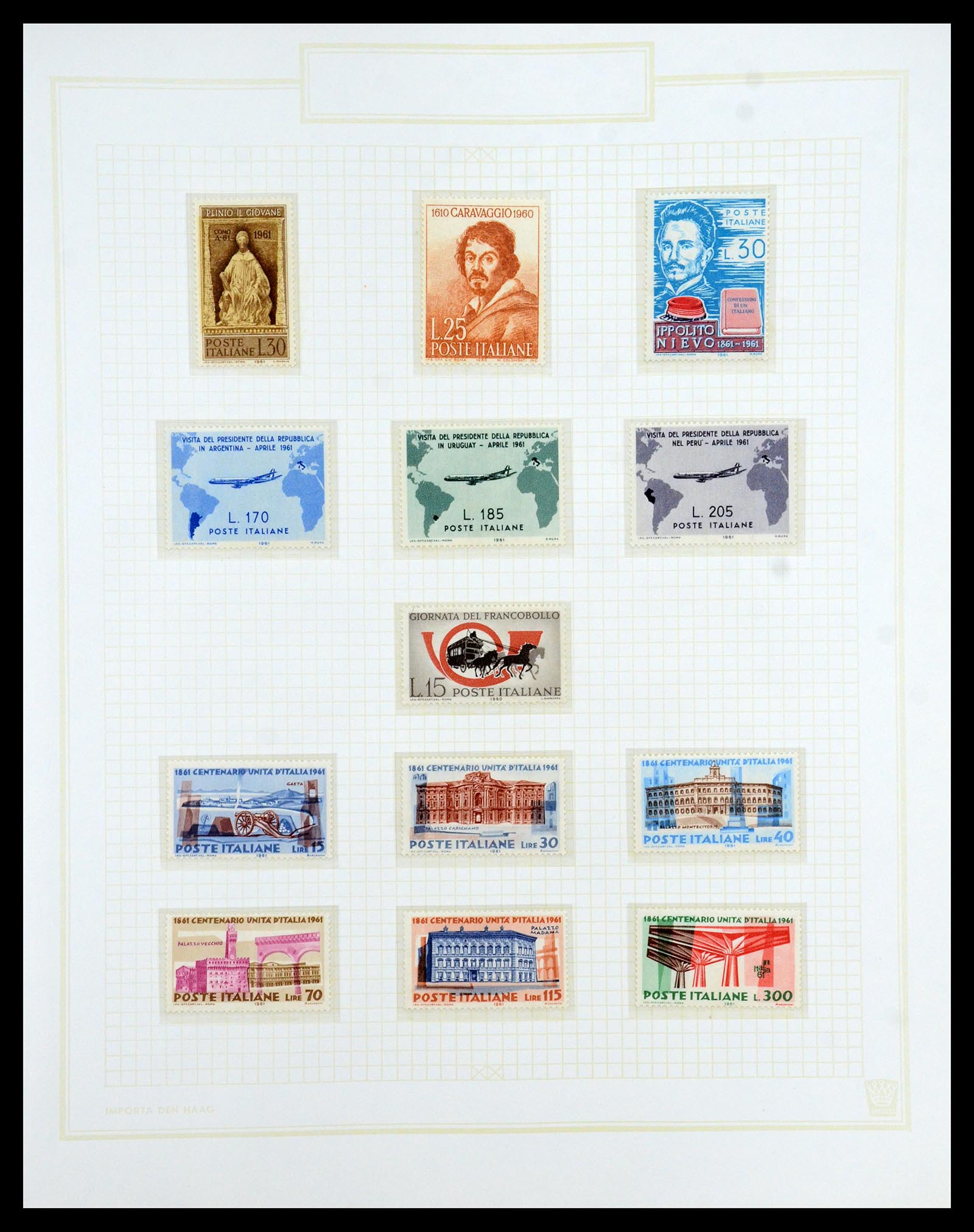 36417 072 - Postzegelverzameling 36417 Italië en Staten 1850-2001.