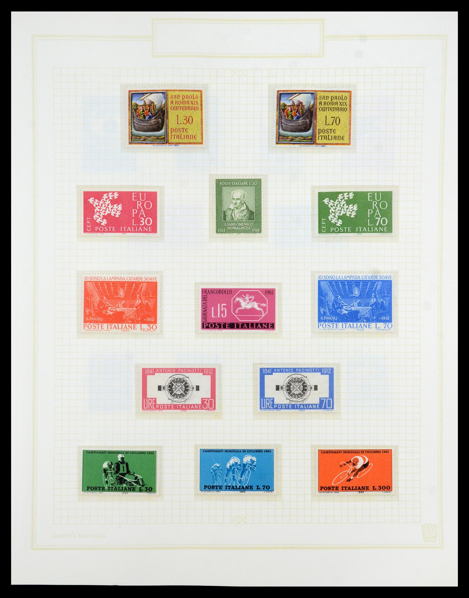 36417 073 - Postzegelverzameling 36417 Italië en Staten 1850-2001.