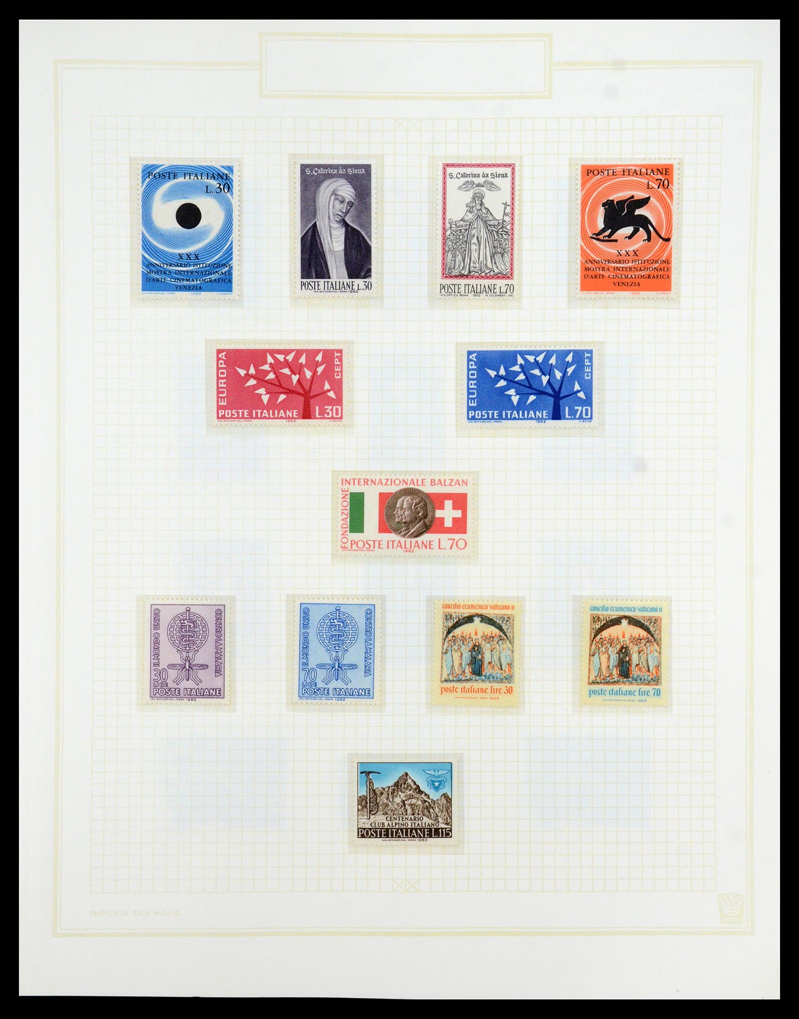 36417 074 - Postzegelverzameling 36417 Italië en Staten 1850-2001.