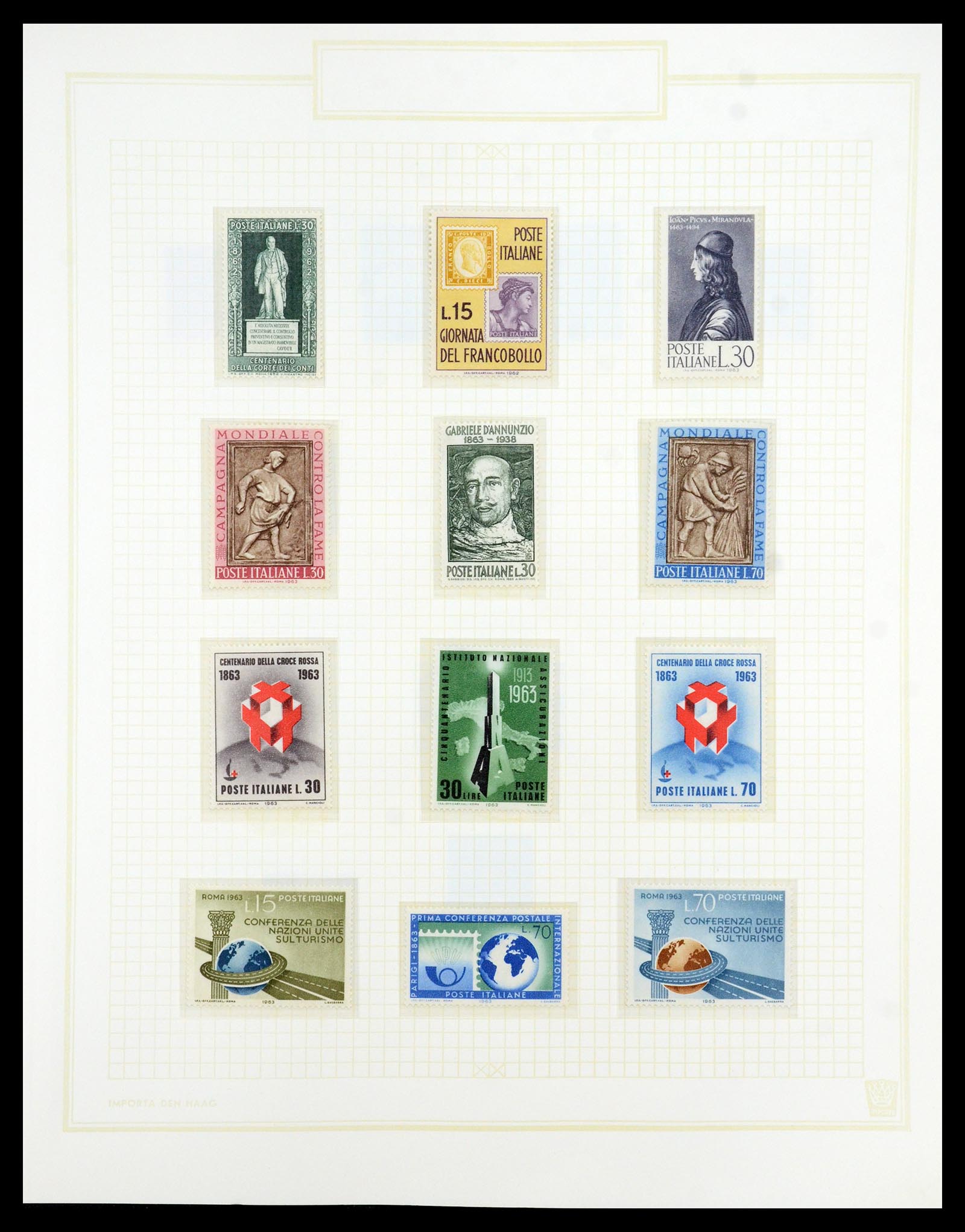 36417 075 - Postzegelverzameling 36417 Italië en Staten 1850-2001.