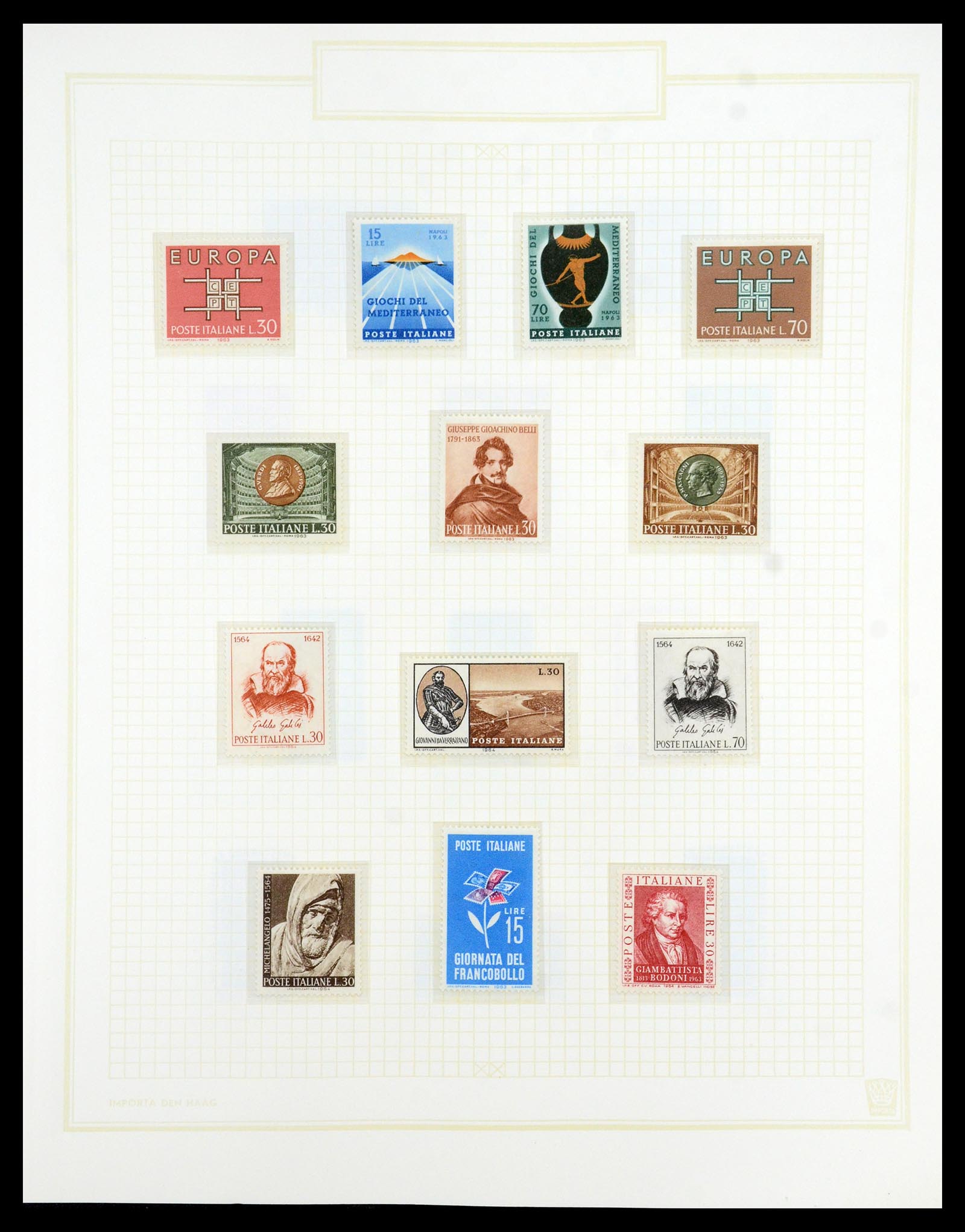 36417 076 - Postzegelverzameling 36417 Italië en Staten 1850-2001.