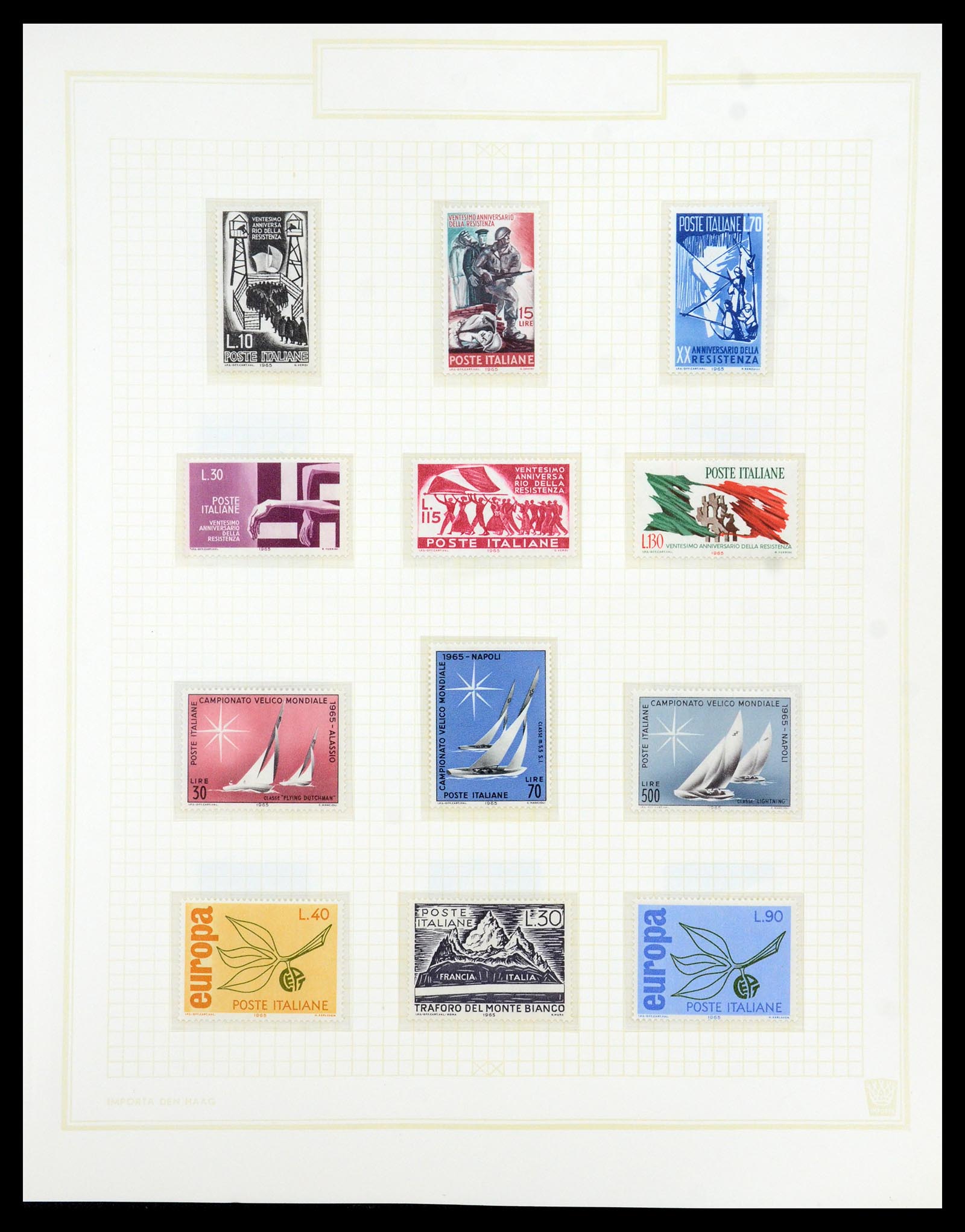 36417 078 - Postzegelverzameling 36417 Italië en Staten 1850-2001.