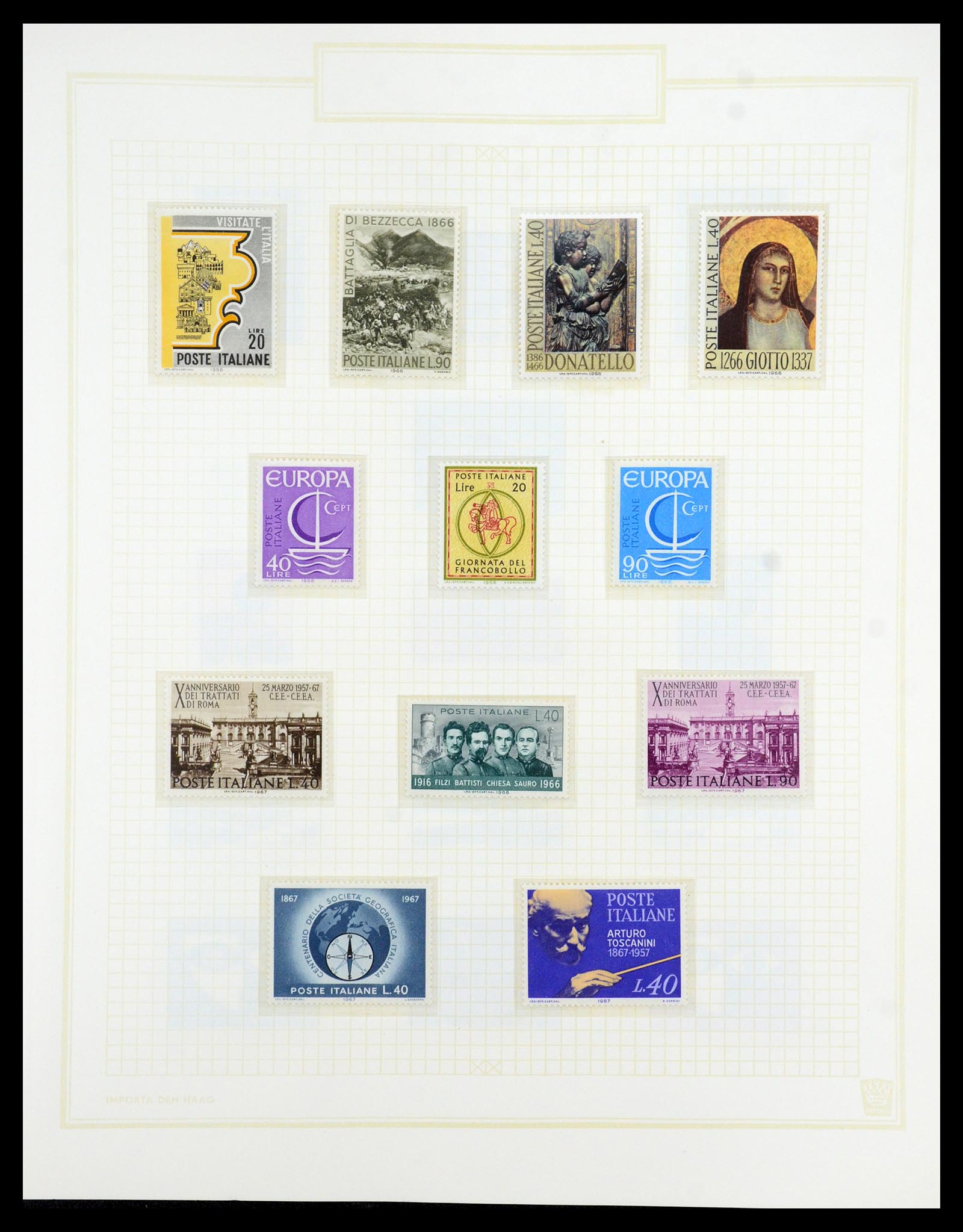 36417 081 - Postzegelverzameling 36417 Italië en Staten 1850-2001.
