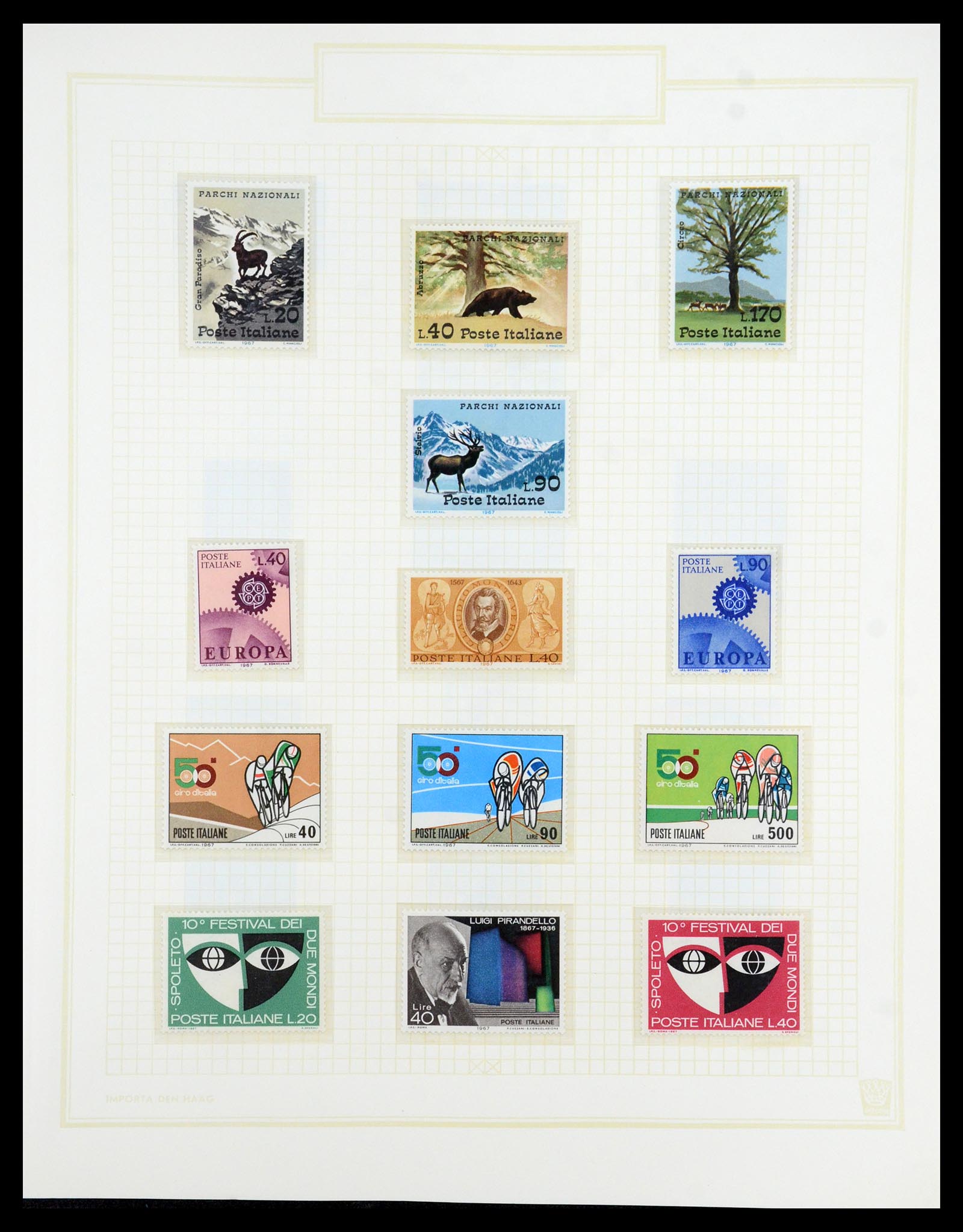 36417 082 - Postzegelverzameling 36417 Italië en Staten 1850-2001.