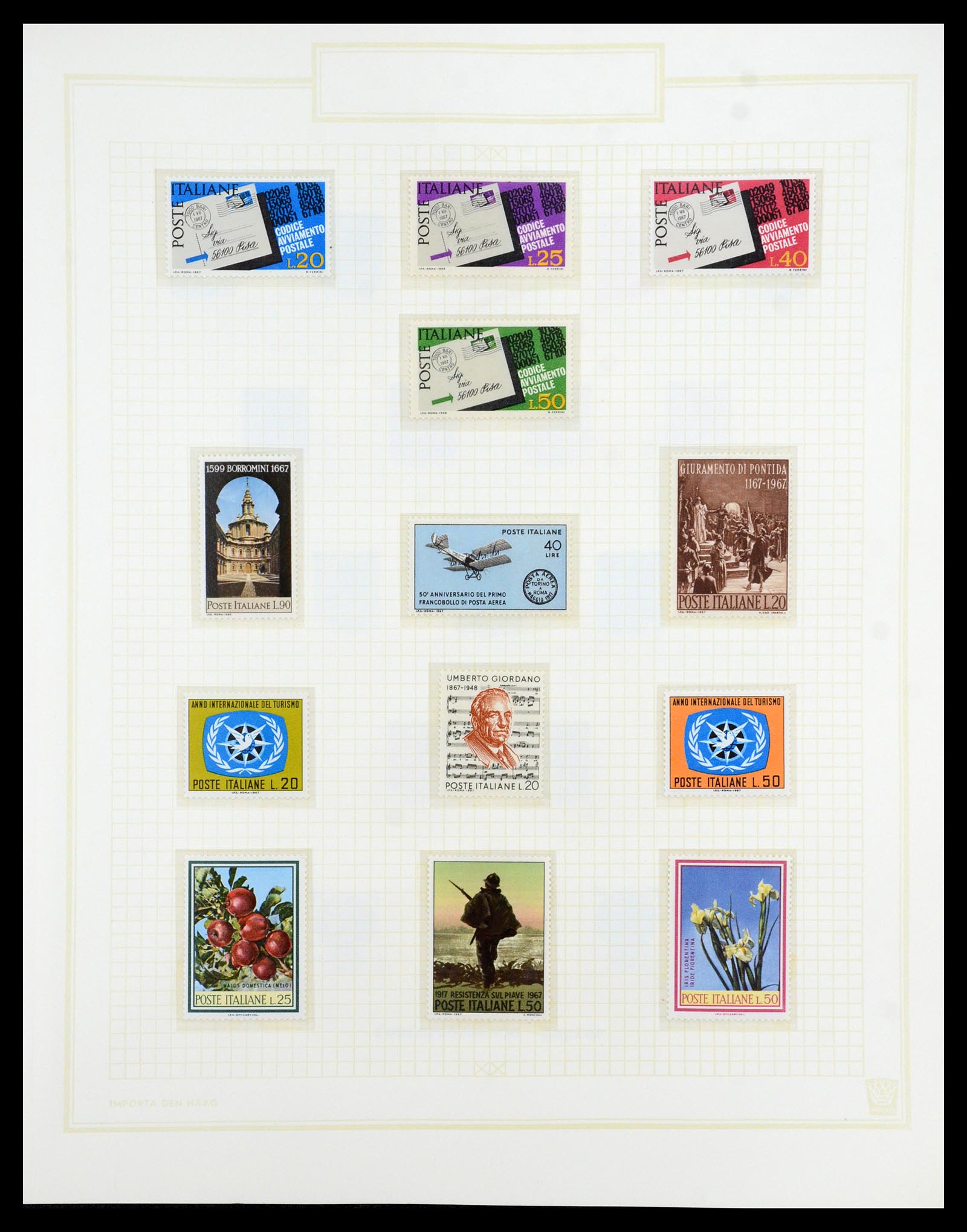 36417 083 - Postzegelverzameling 36417 Italië en Staten 1850-2001.
