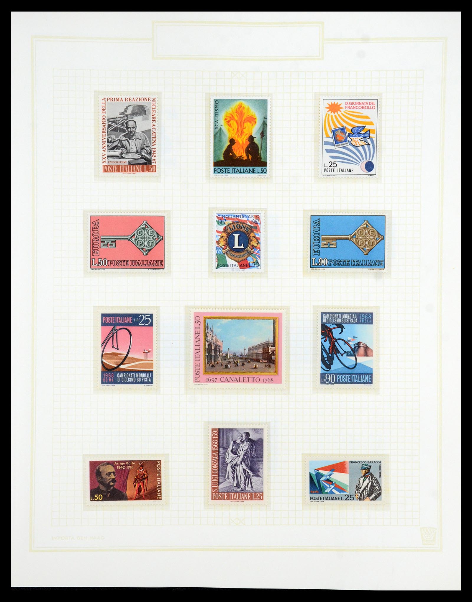 36417 085 - Postzegelverzameling 36417 Italië en Staten 1850-2001.